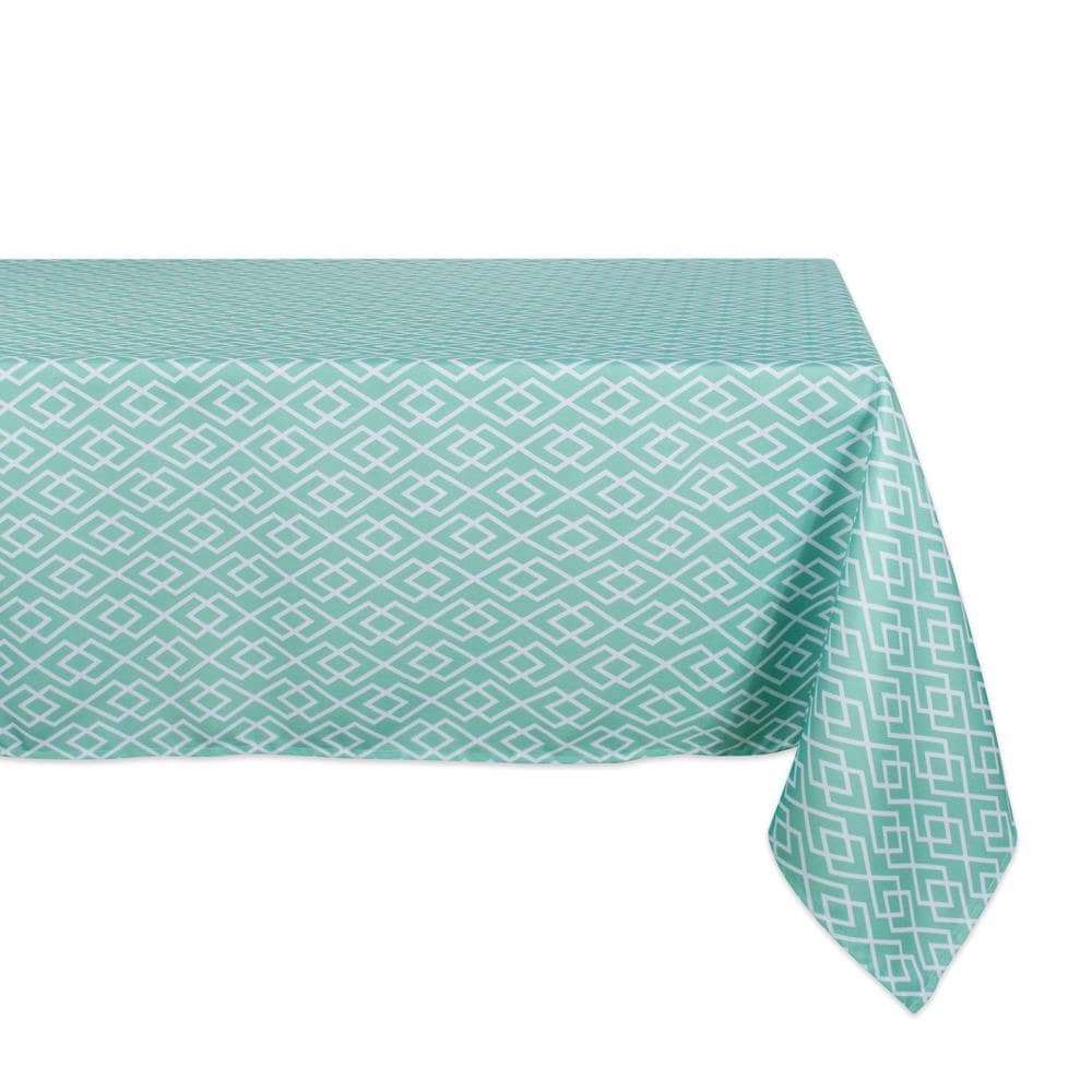 DII CAMZ36772 Aqua Tablecloth
