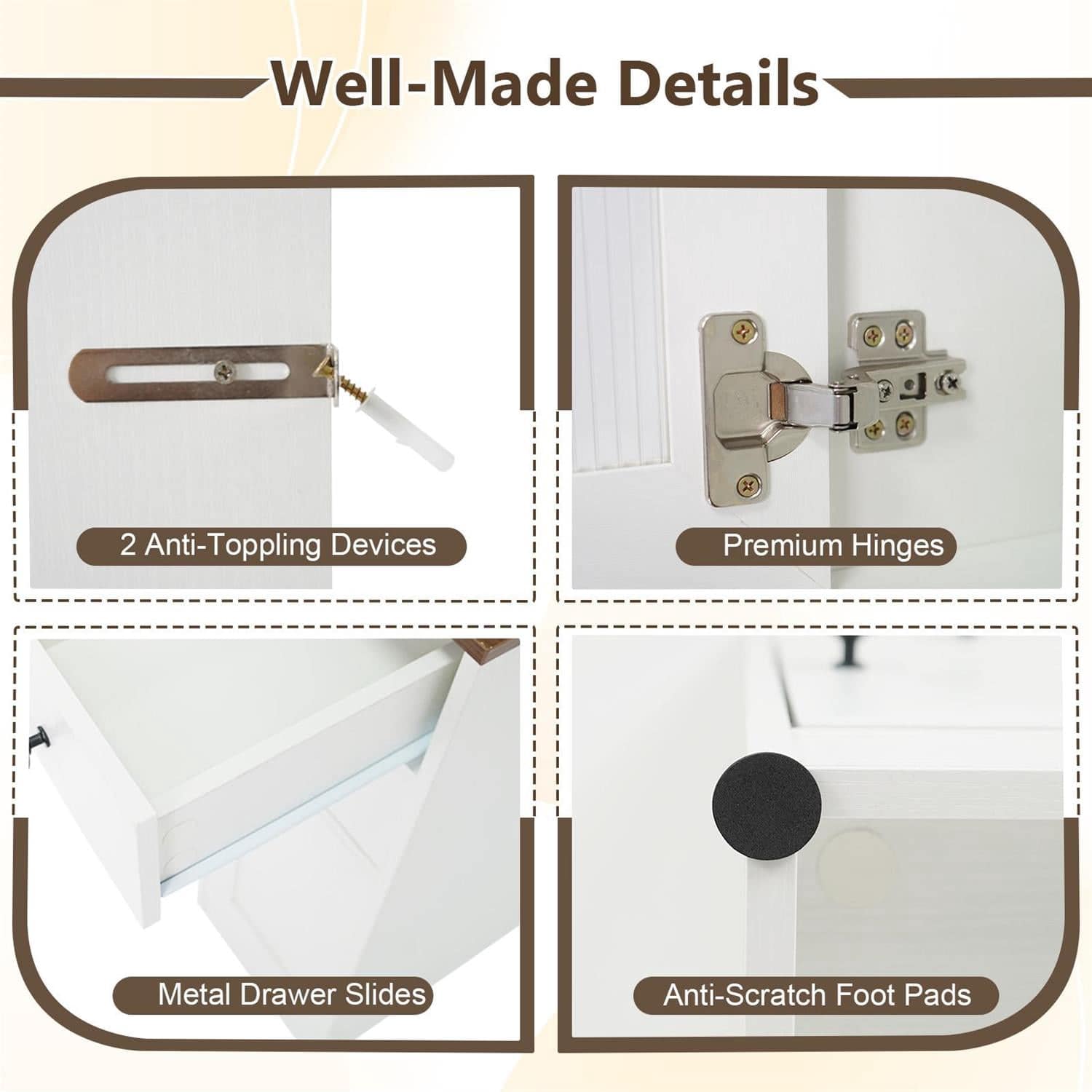VERYKE 5397061161432 Bedroom-Vanities - View #3