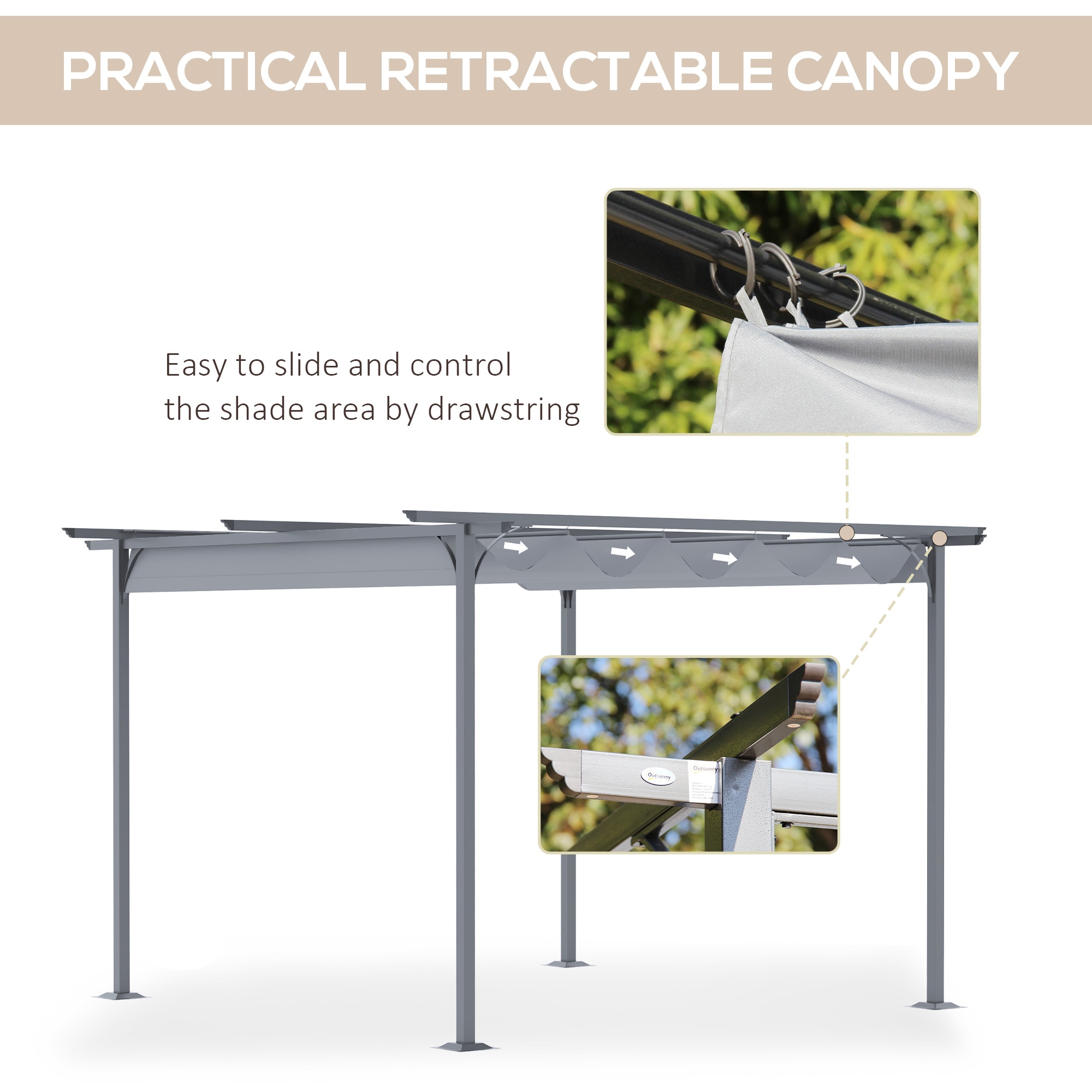 Kahomvis TM-QPWF-4AAA Wood-Resin-Gazebos - View #5