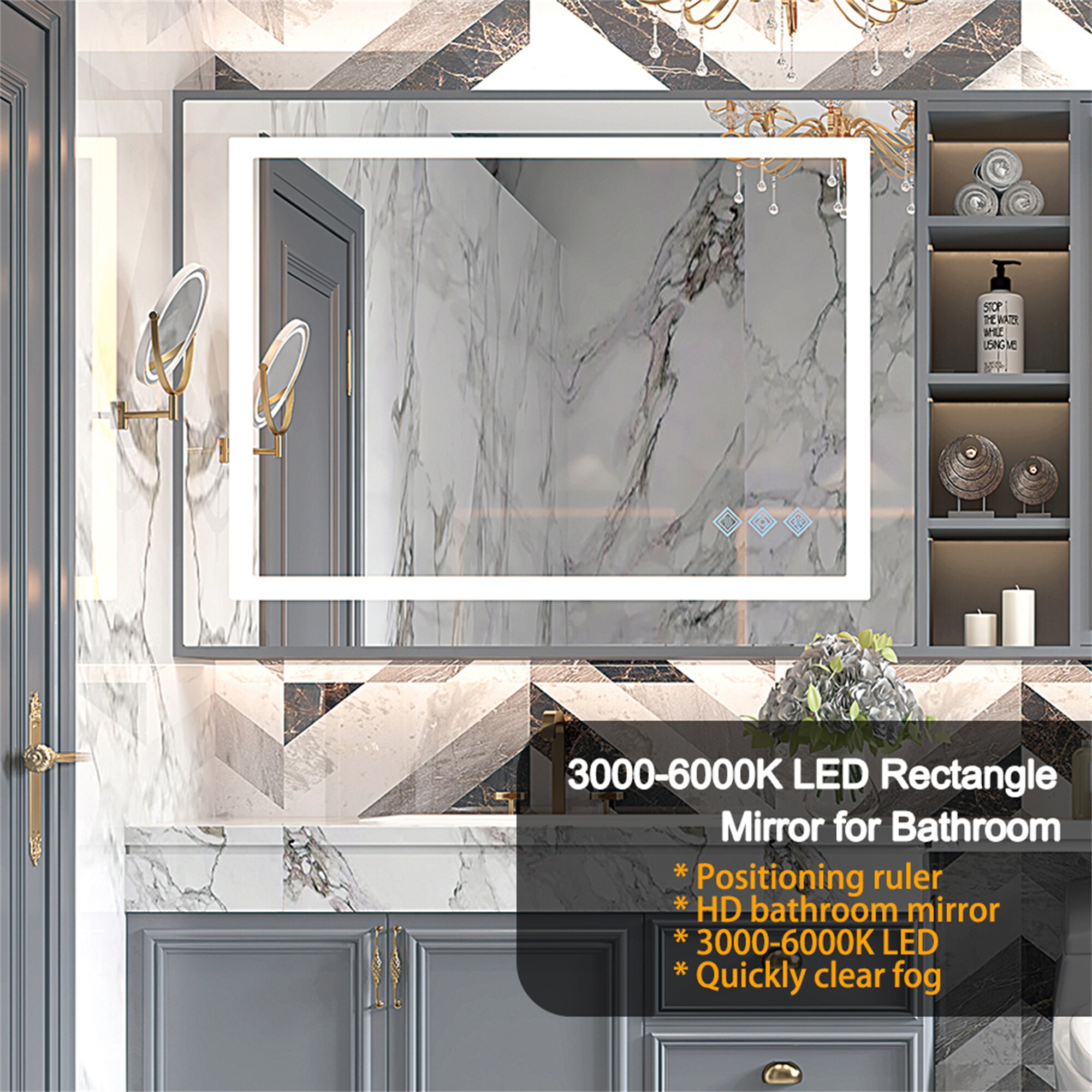 BABOOM BOM-1126985-OR Framed-Bath-Mirrors - View #7