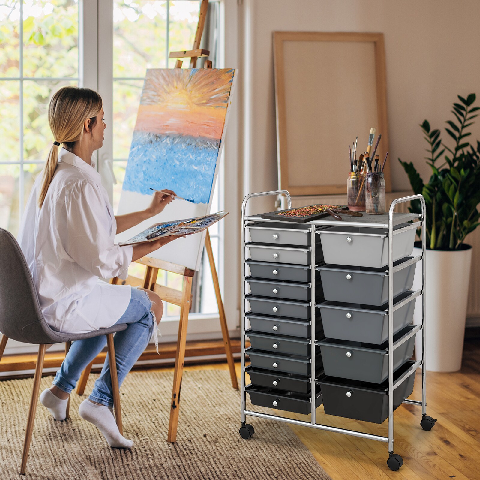 Slickblue D-CO-JZ52835WH Office-Carts - View #5
