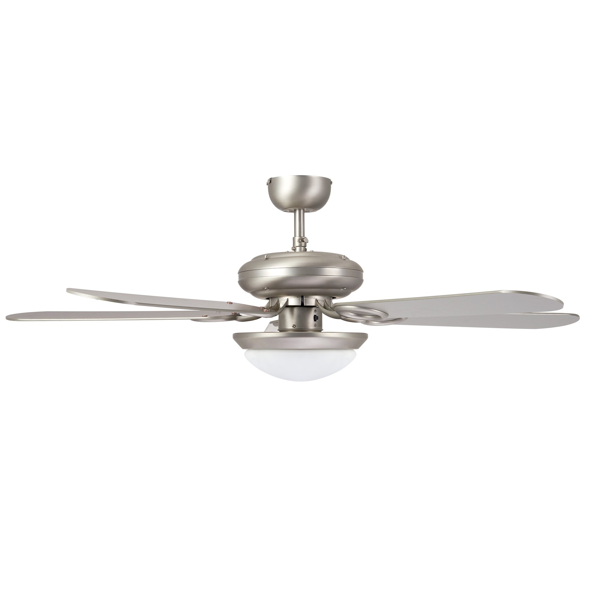 CO-Z 52-in Brushed Nickel Color-changing Indoor Ceiling Fan