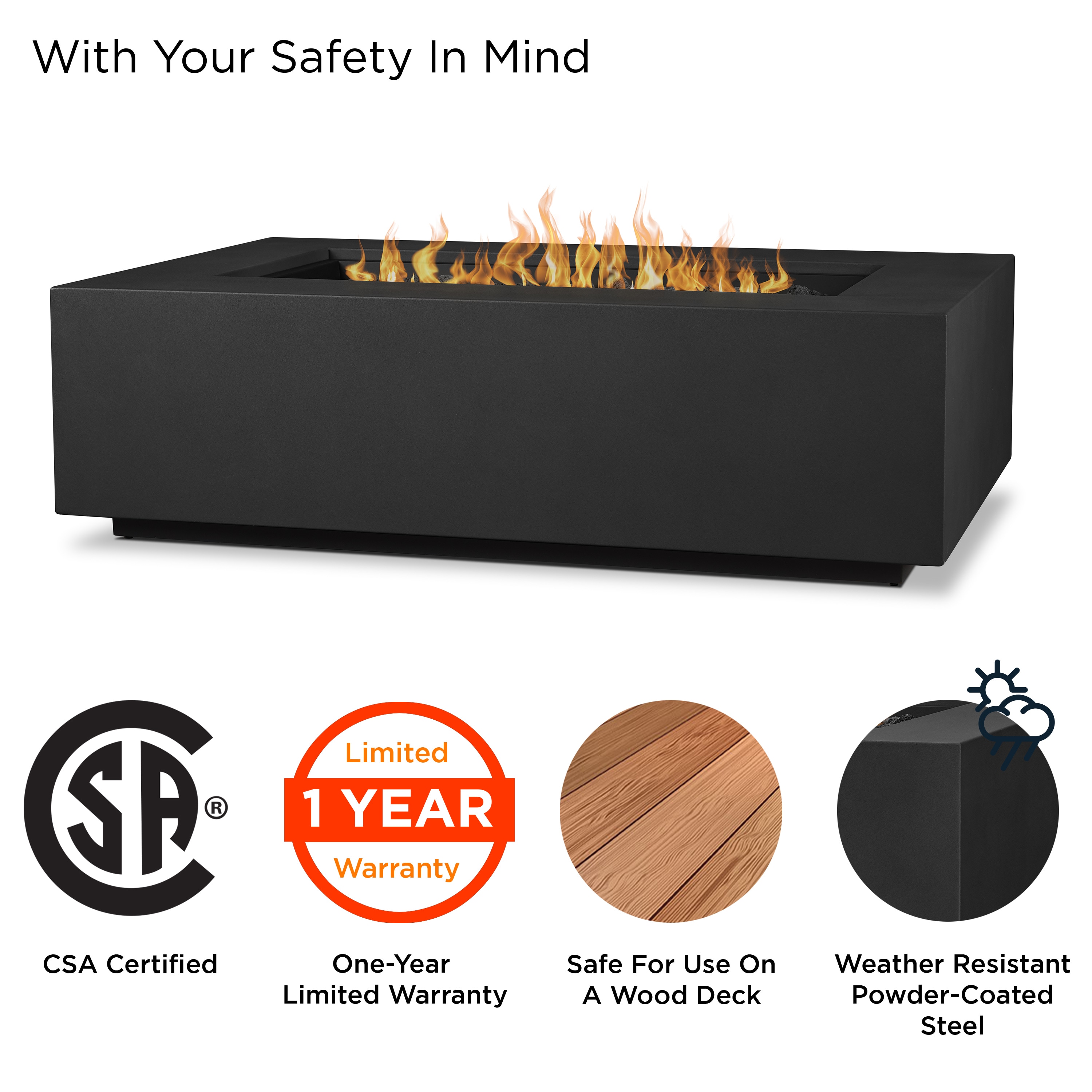 Real Flame C9813LP-BLK Outdoor-Gas-Firepits - View #8