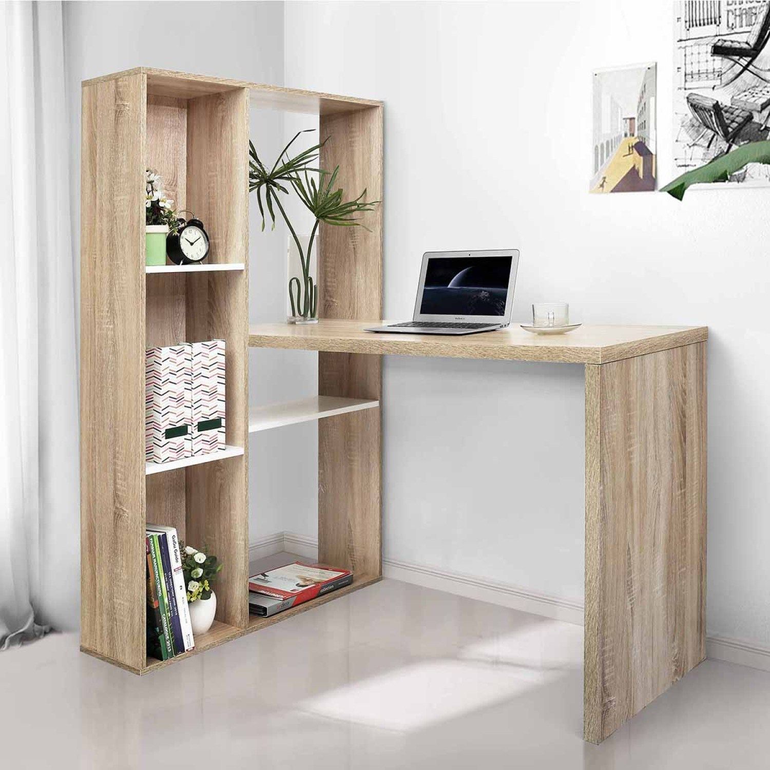 JASMODER W131470906 19.70-in Multiple colors/finishes Modern/Contemporary Writing desk