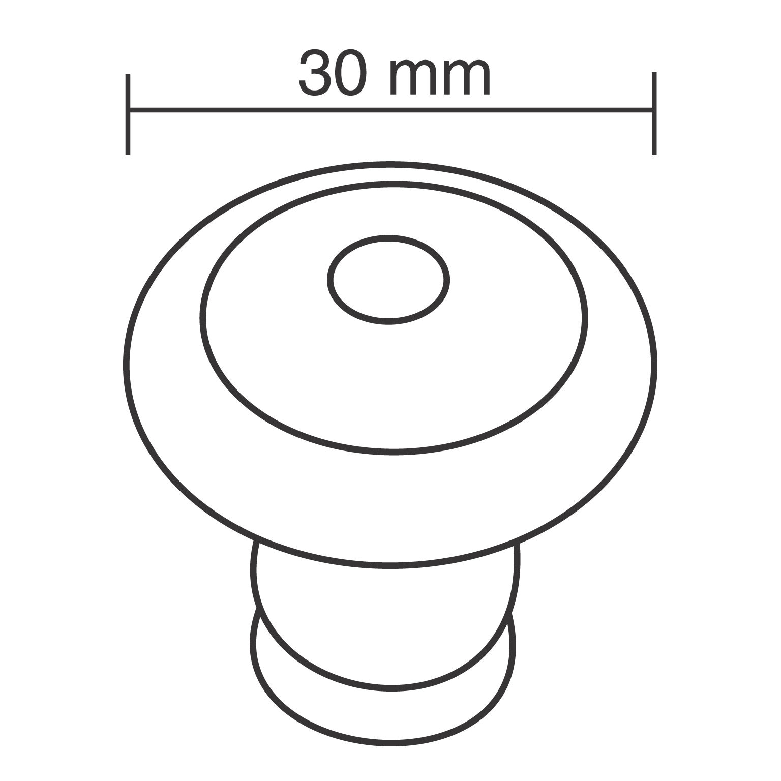 Richelieu BP260730800 Cabinet-Knobs - View #4