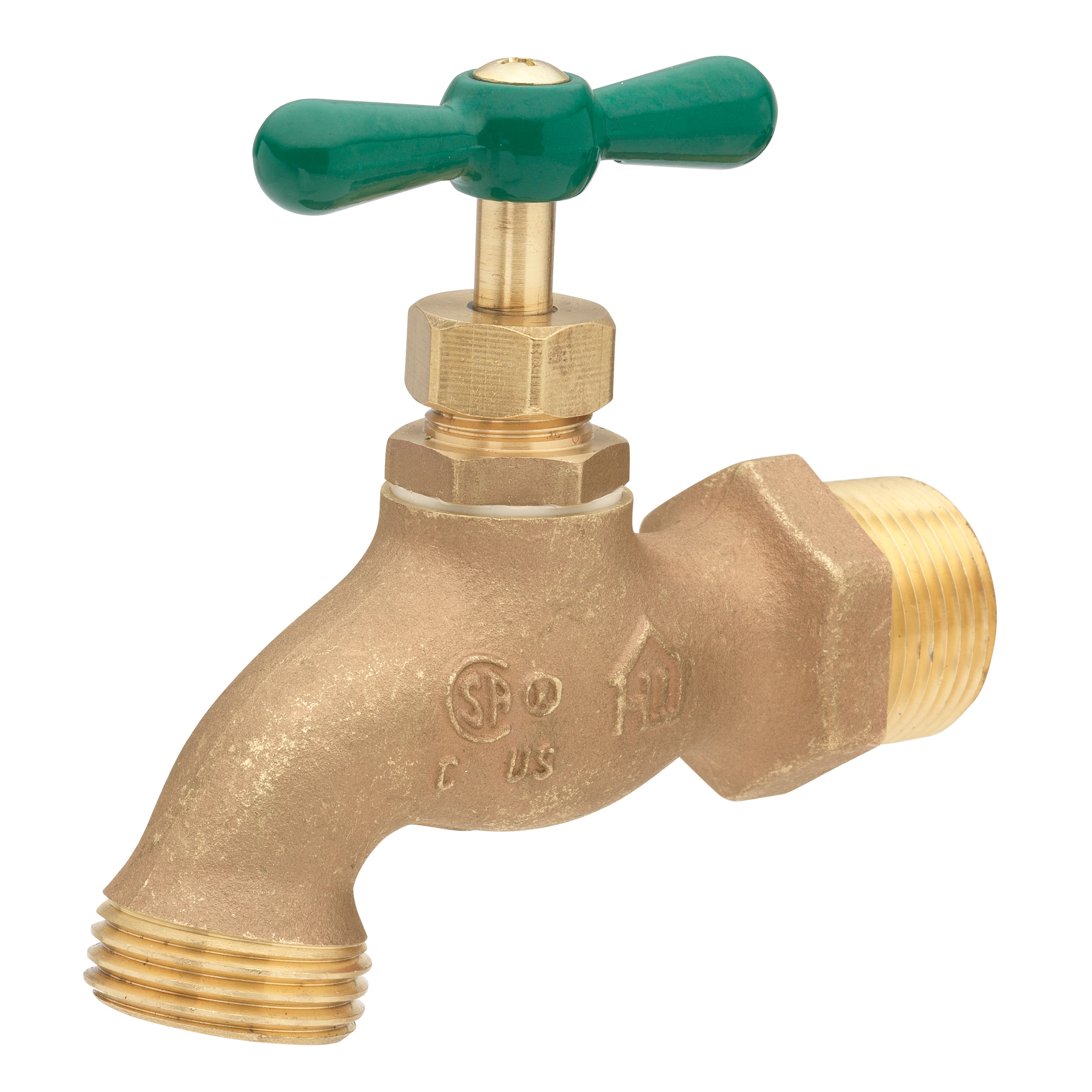 RELIABILT VHBCONF4RB 2-in L x 3/4-in MIP Brass Multi turn Hose bibb