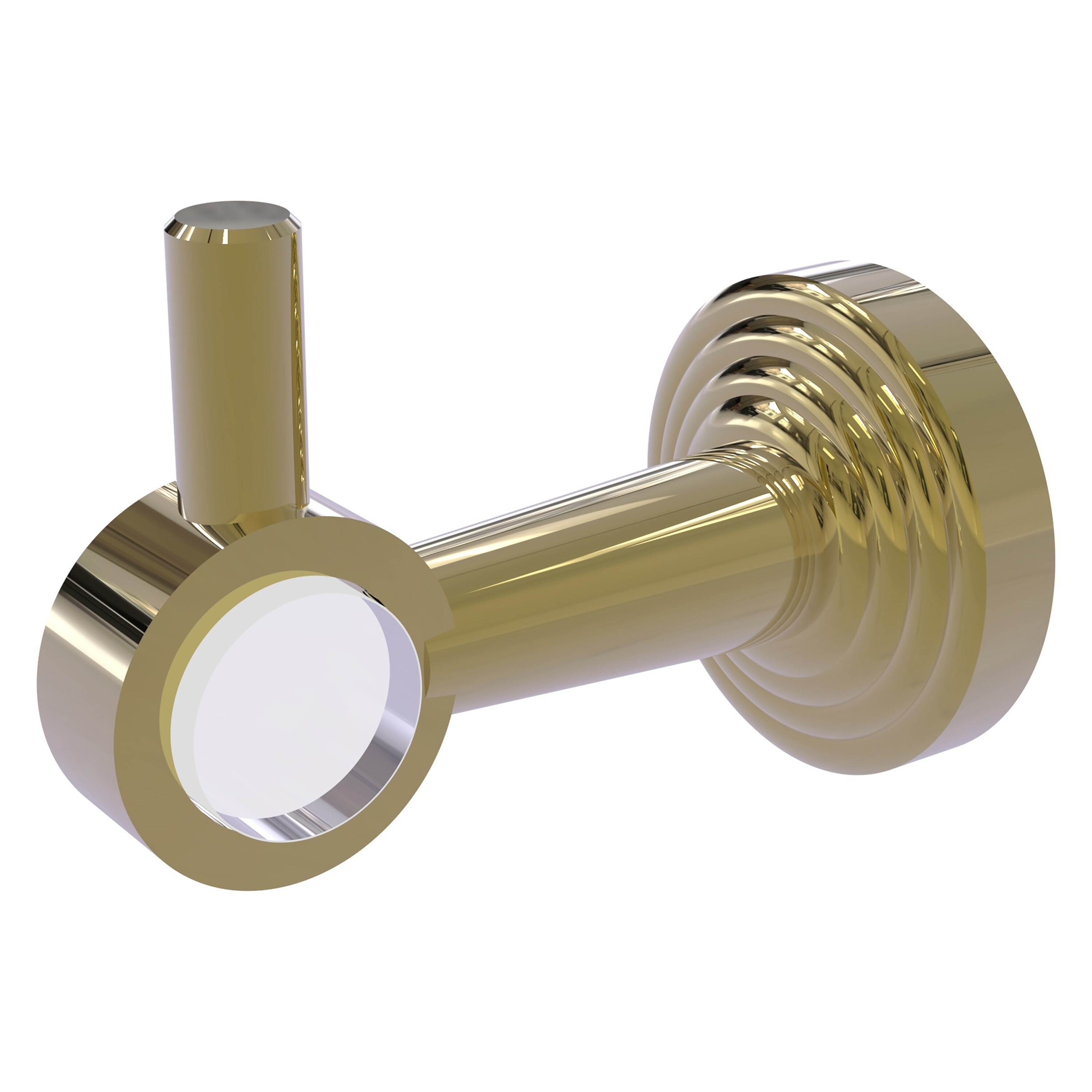 Allied Brass PB-20-UNL Pacific Beach Unlacquered Brass Single -Hook Wall mount Towel Hook