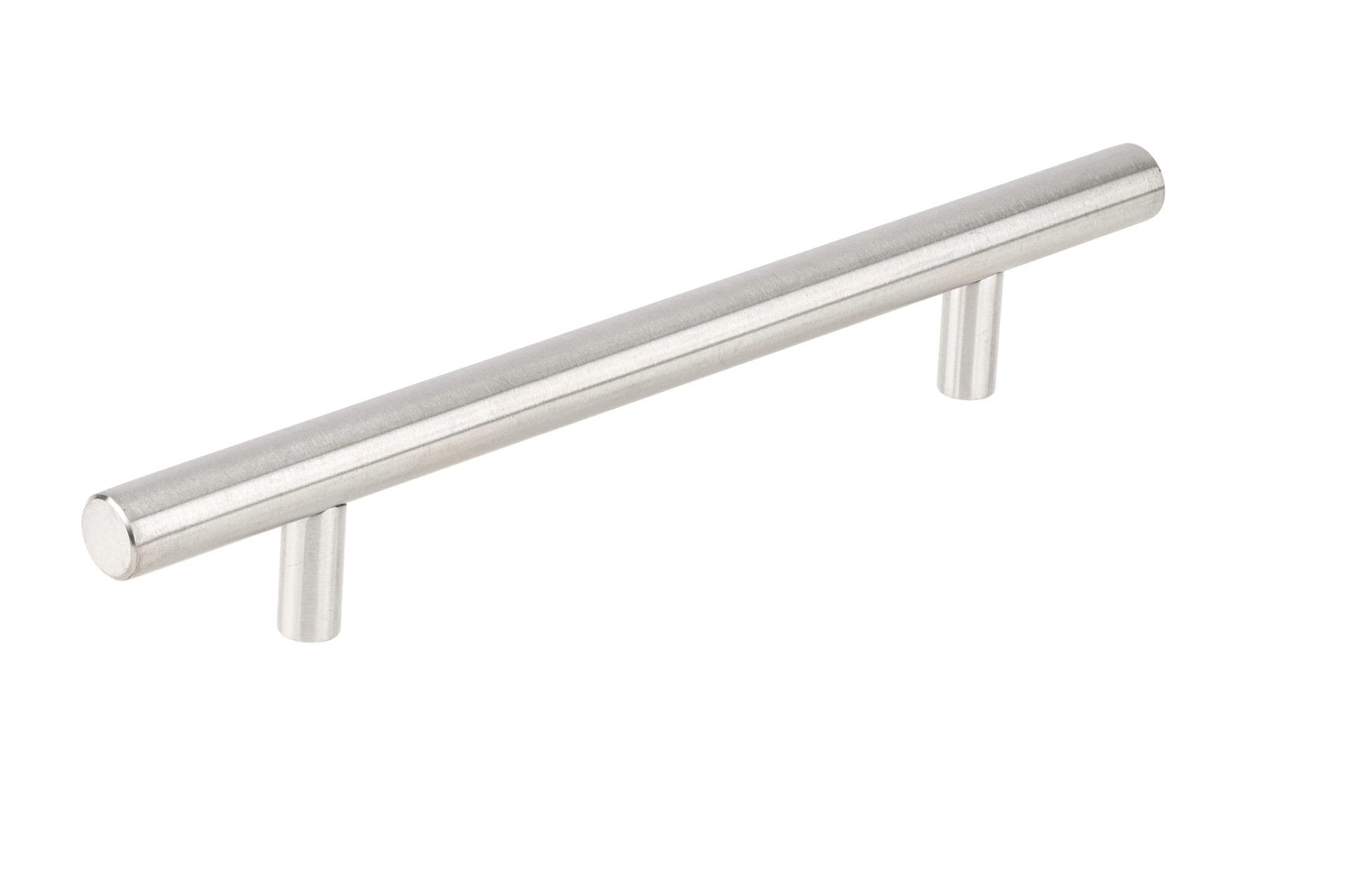 Richelieu BP3487143170AB 5-5/8-in , 143mm Center to Center Antibacterial Stainless Steel Cylindrical Handle