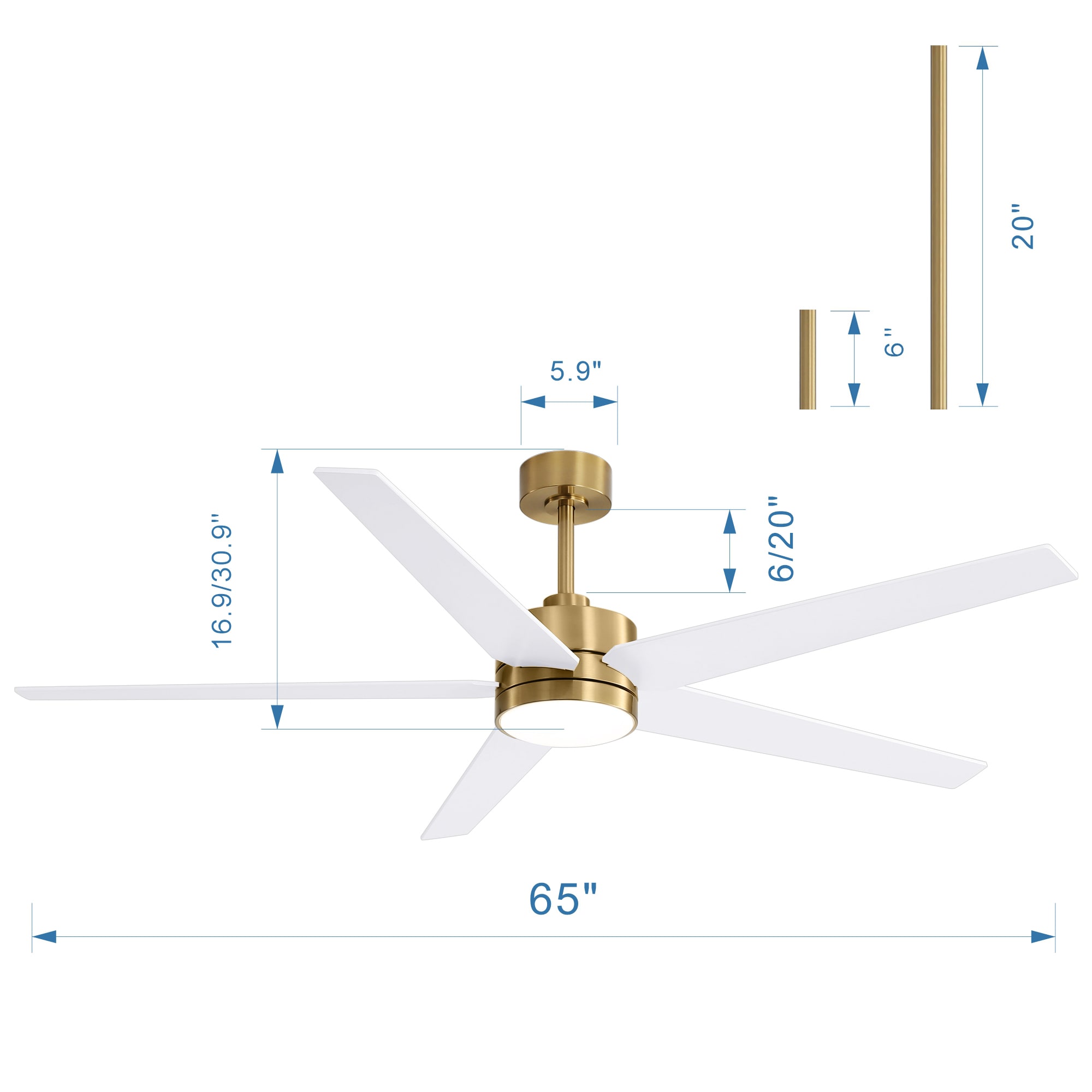 Breezary 32005-GW Ceiling-Fans - View #10