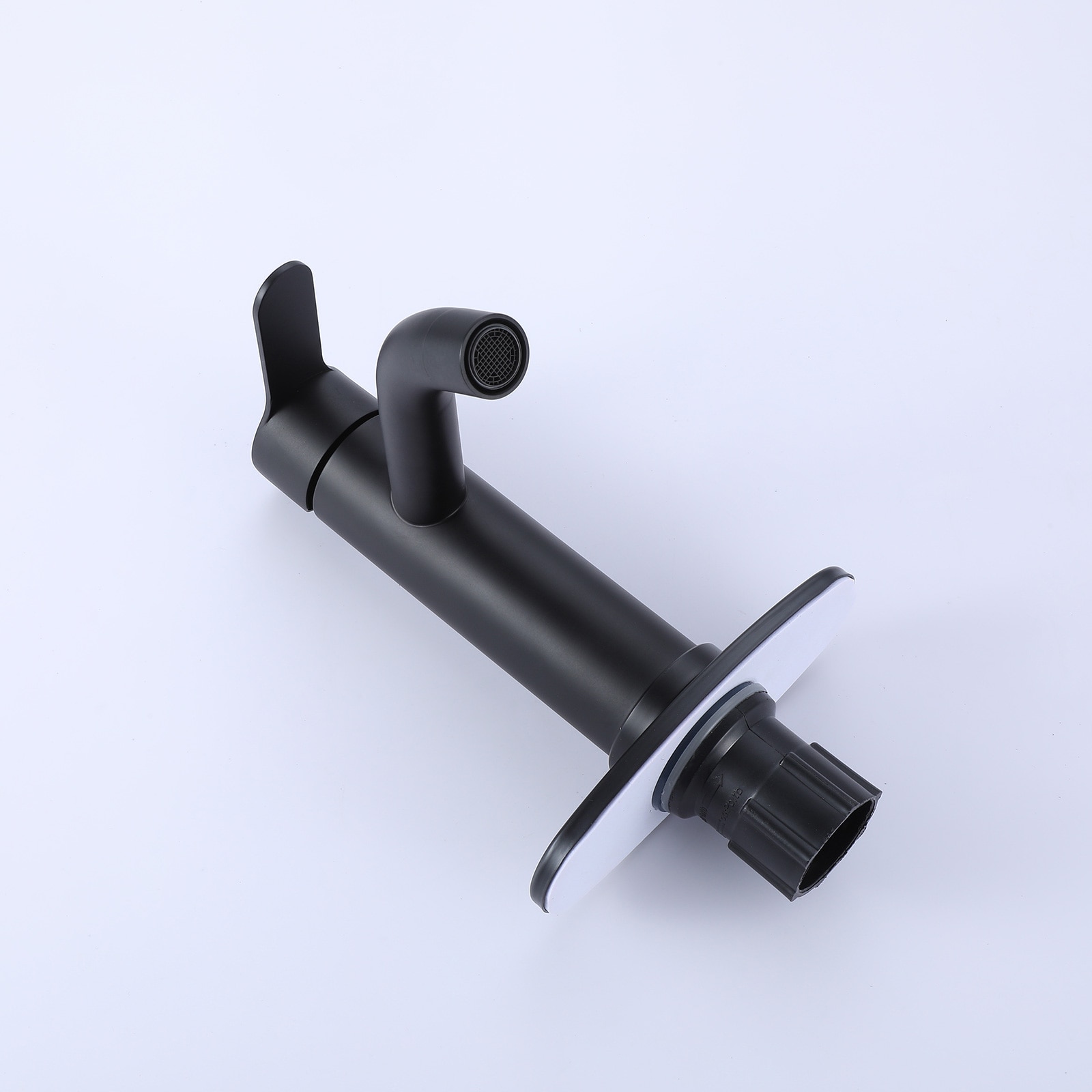Matte Black Stainless Steel Single-Handle Bathroom Faucet