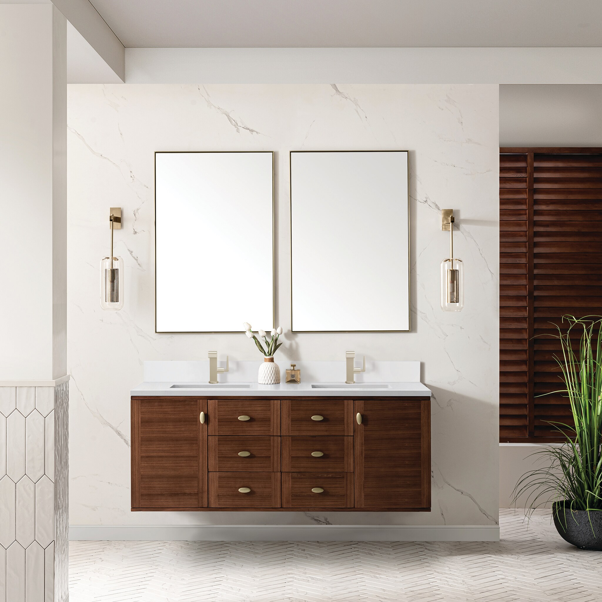James Martin Vanities 670-V60D-WLT-1WZ Bath-Vanity-Combo - View #2