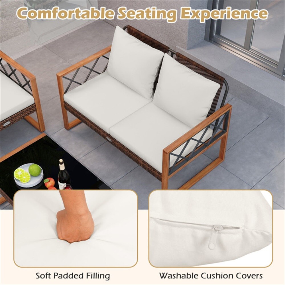 Dimakai DK-HW747245WH Patio-Conversation-Sets - View #5