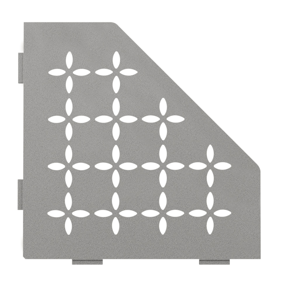 Schluter Systems SES2D5TSSG Shelf Pentagon Corner Floral Stone Grey