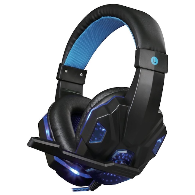 Supersonic IQ-460G Gaming Headphones Blue Plastic Gaming Headset Stereo  Hi-Fi Speaker in the Video Gaming Accessories department at