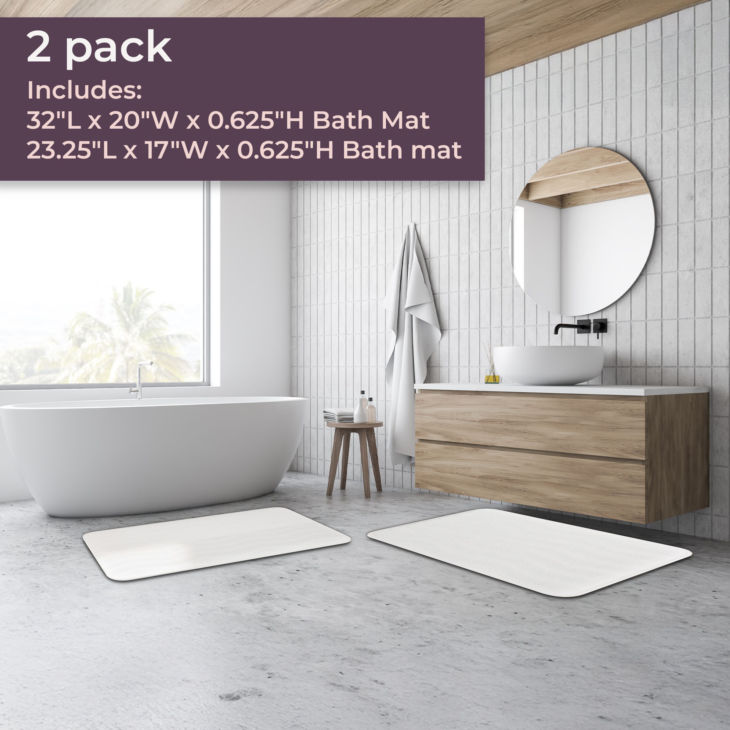 Hastings Home 379950DGW Bath-Rugs - View #4