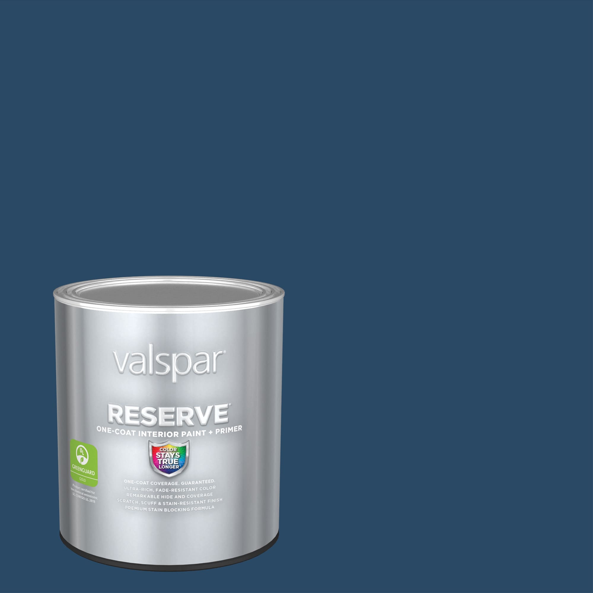 Valspar 4009-7-2916570 Reserve Semi-gloss Indigo Cloth 4009-7 Latex Interior Paint Paint + Primer ( 1-quart )