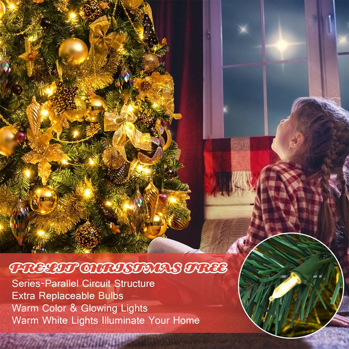 Forclover HYC-CM184 Artificial-Christmas-Trees - View #4