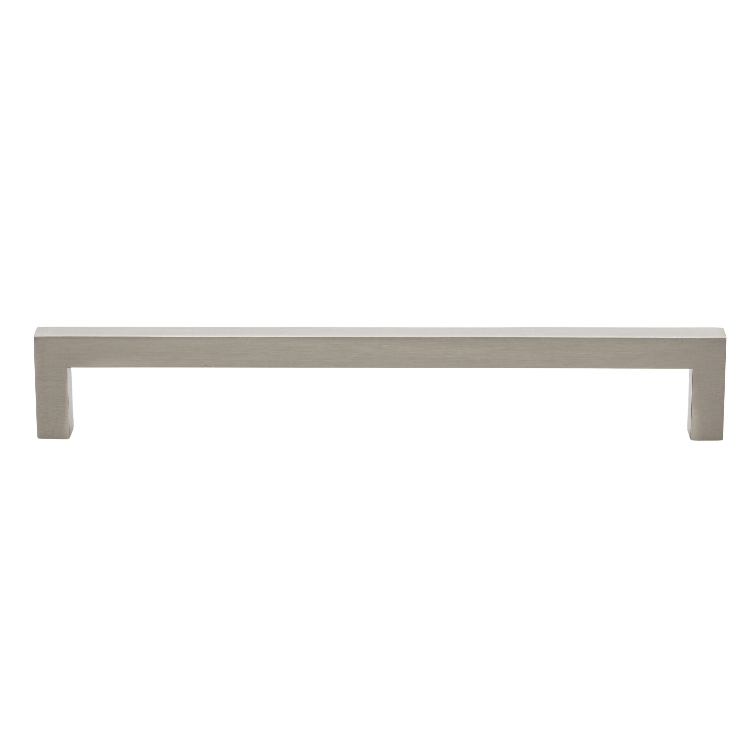 GlideRite Hardware 21683-192-SN-10 7-9/16 Inch Center to Center Solid Square Bar Pull - 21683-192