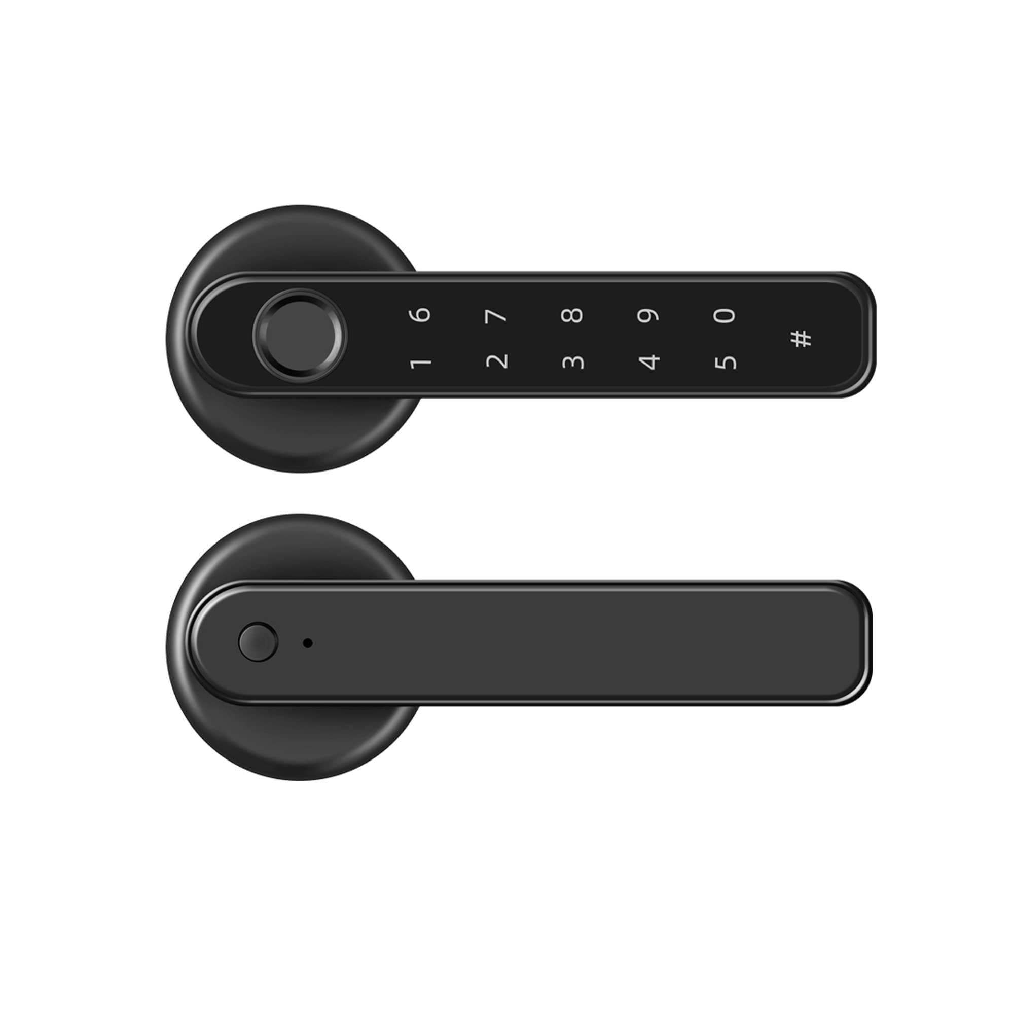 AOIZGMY  Fingerprint Smart Door Lock Keyless Entry 3 in 1 Electronic Lever Lock with Keypad and Code for Home Office Apartment Bedroom Secure