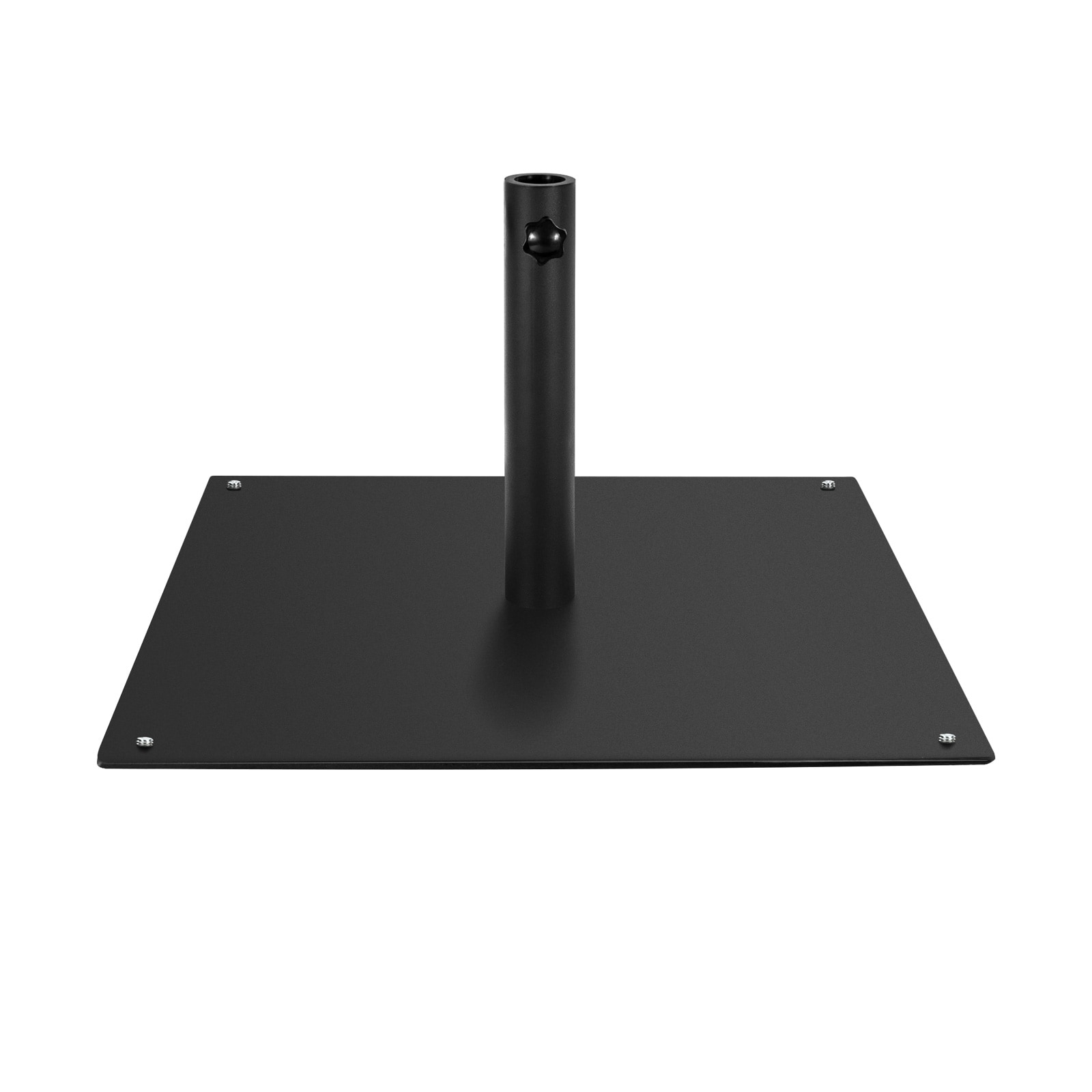 Slickblue Black/Brown 35 lb Square Steel Patio Umbrella Base with ...