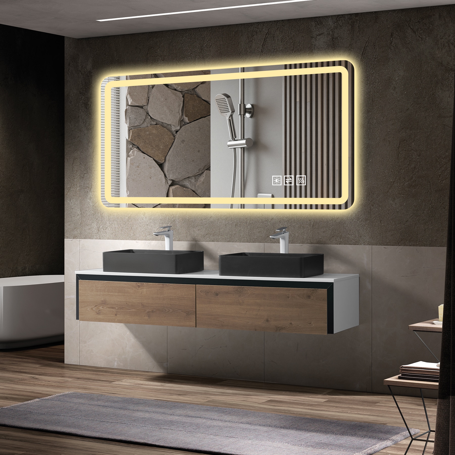 Vanityfus VF-LH-42514 Framed-Bath-Mirrors - View #2