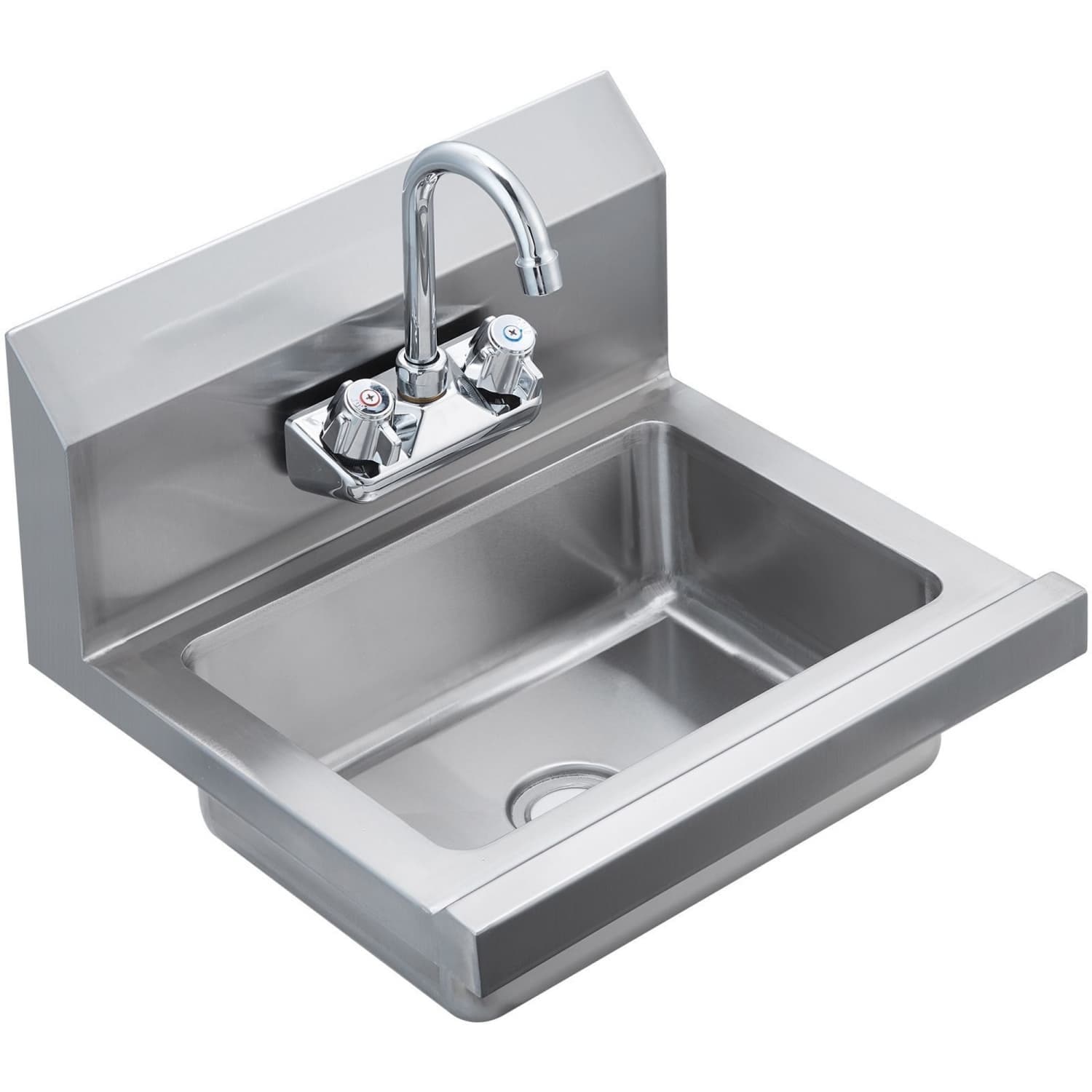 OGETFUUR Stainless Steel Wall Mount Utility Sink with Faucet for Restaurant Kitchen Bar
