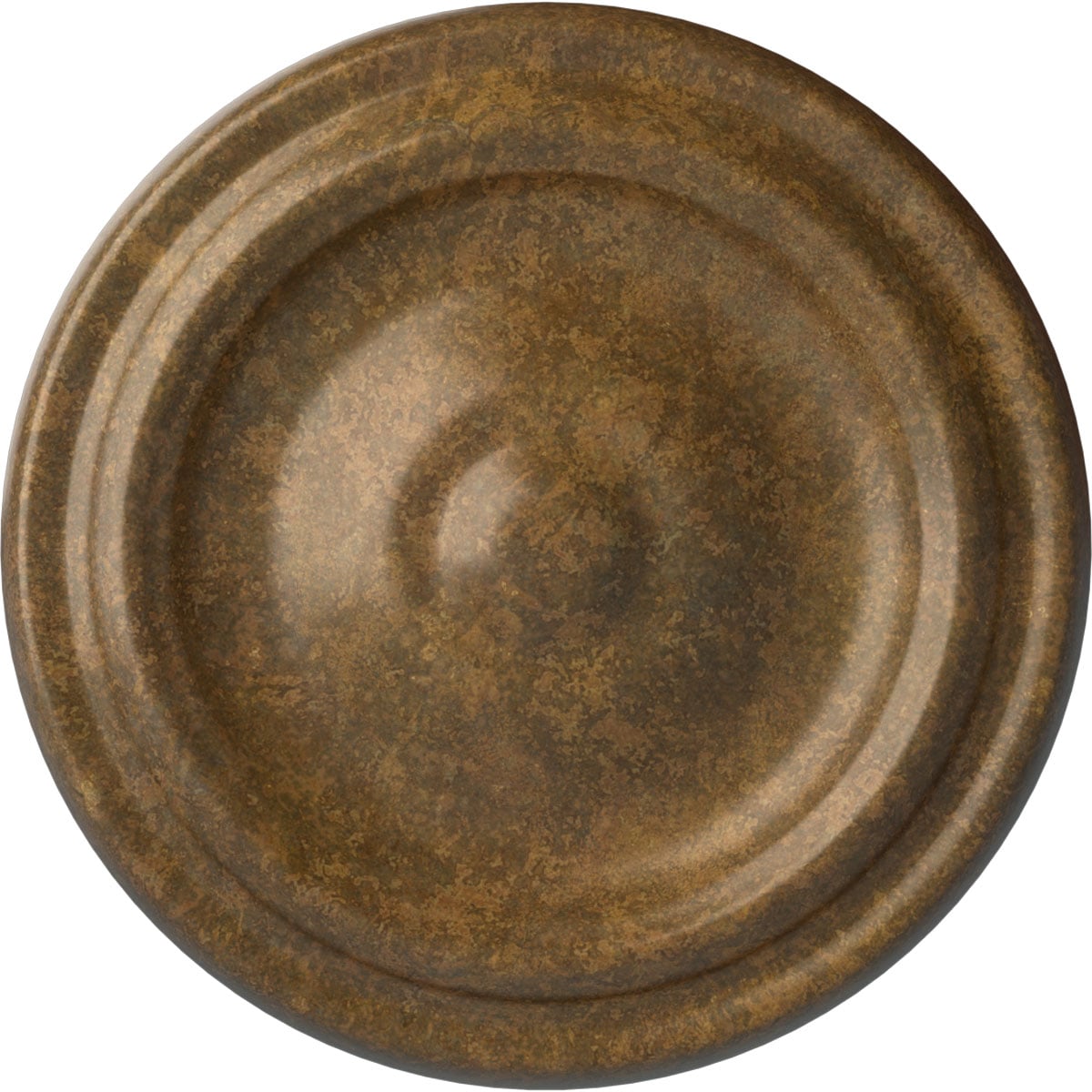 Ekena Millwork CM09MARZS Maria 9.625-in W x 9.625-in L Painted Rubbed Bronze Polyurethane Whole Ceiling Medallion