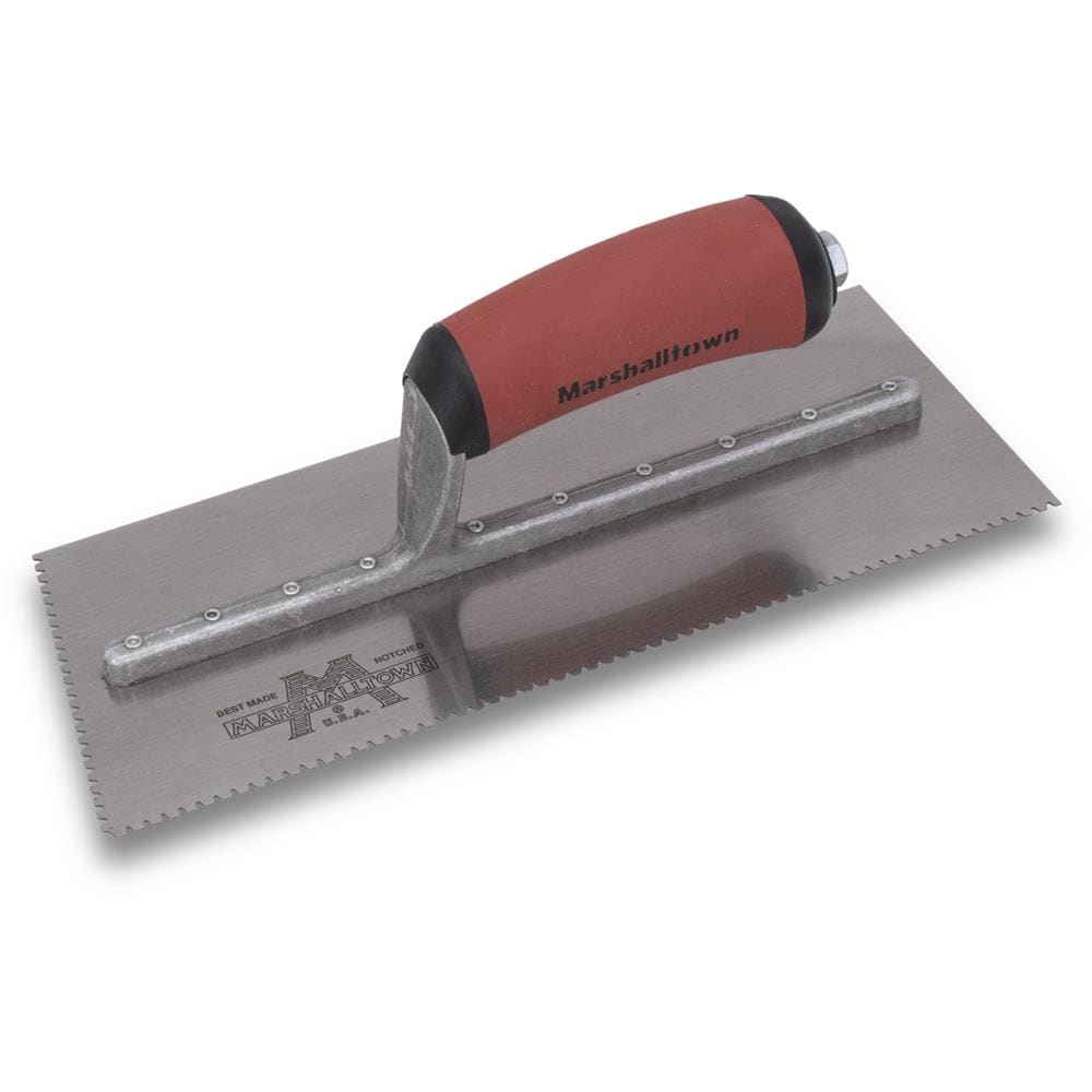 Marshalltown 765SDL 3/32-in x 3/32-in x 3/32-in Ground Steel V-notch Ceramic Floor Trowel