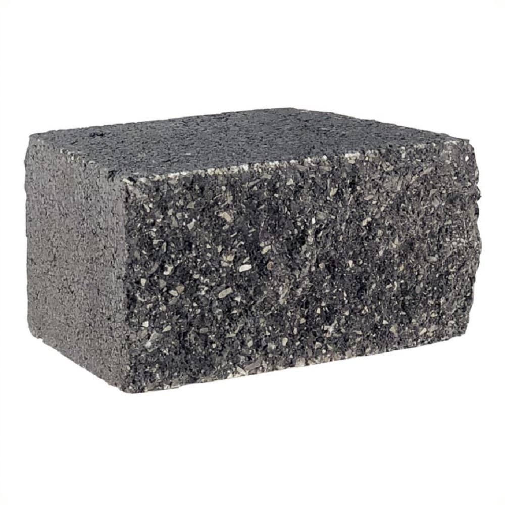 4-in H x 8-in L x 5.5-in D Gray/Charcoal Concrete Retaining Wall Block | - Lowe's 17H020GCH