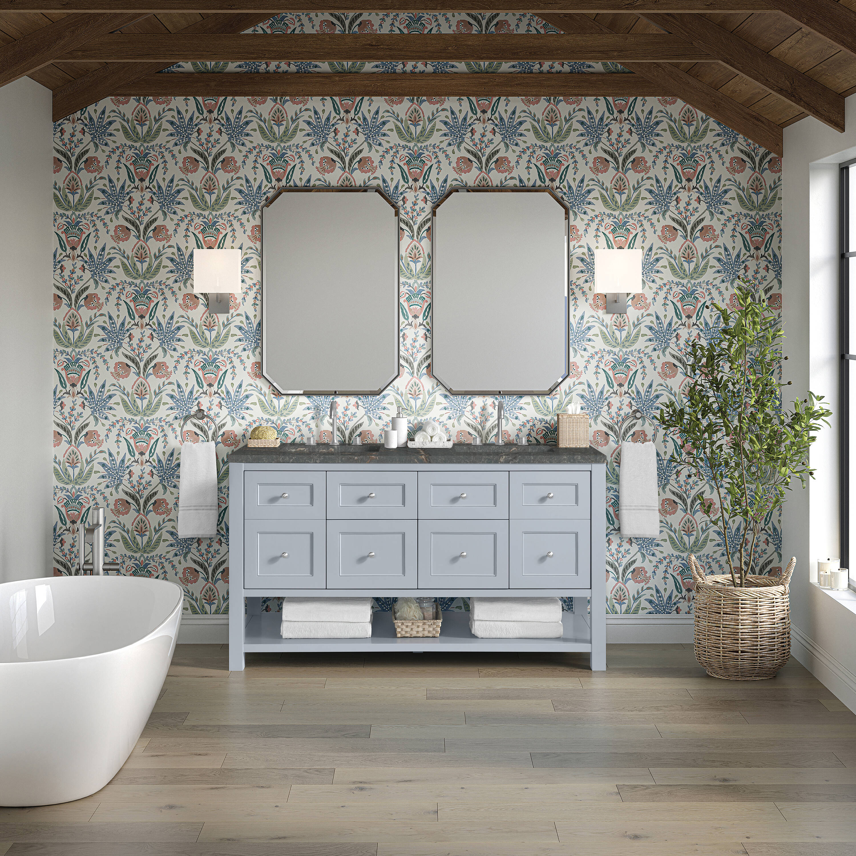 James Martin Vanities 330-V60D-SRB-3PBL Bath-Vanity-Combo - View #2