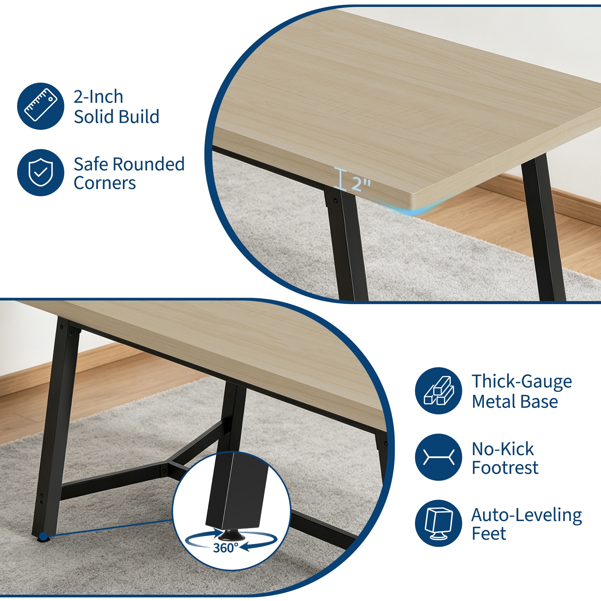 GarveeLife JCXTERJOMQ2F3C Dining-Tables - View #3