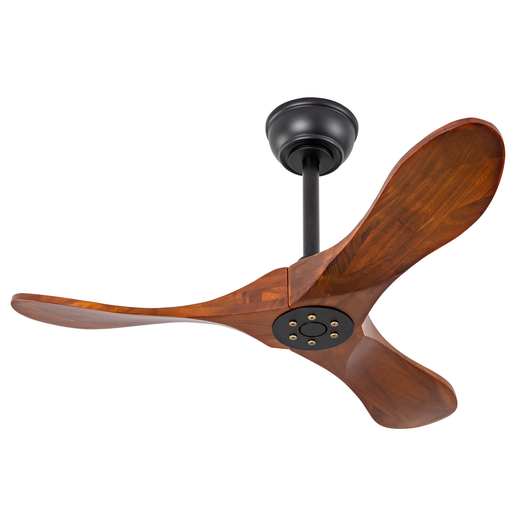 Sevenine Caelum 36 Inch 3 Solid Wood Blade Indoor Ceiling Fan Matte Finish No Light Remote Control Included For Bedroom Living Room Porch