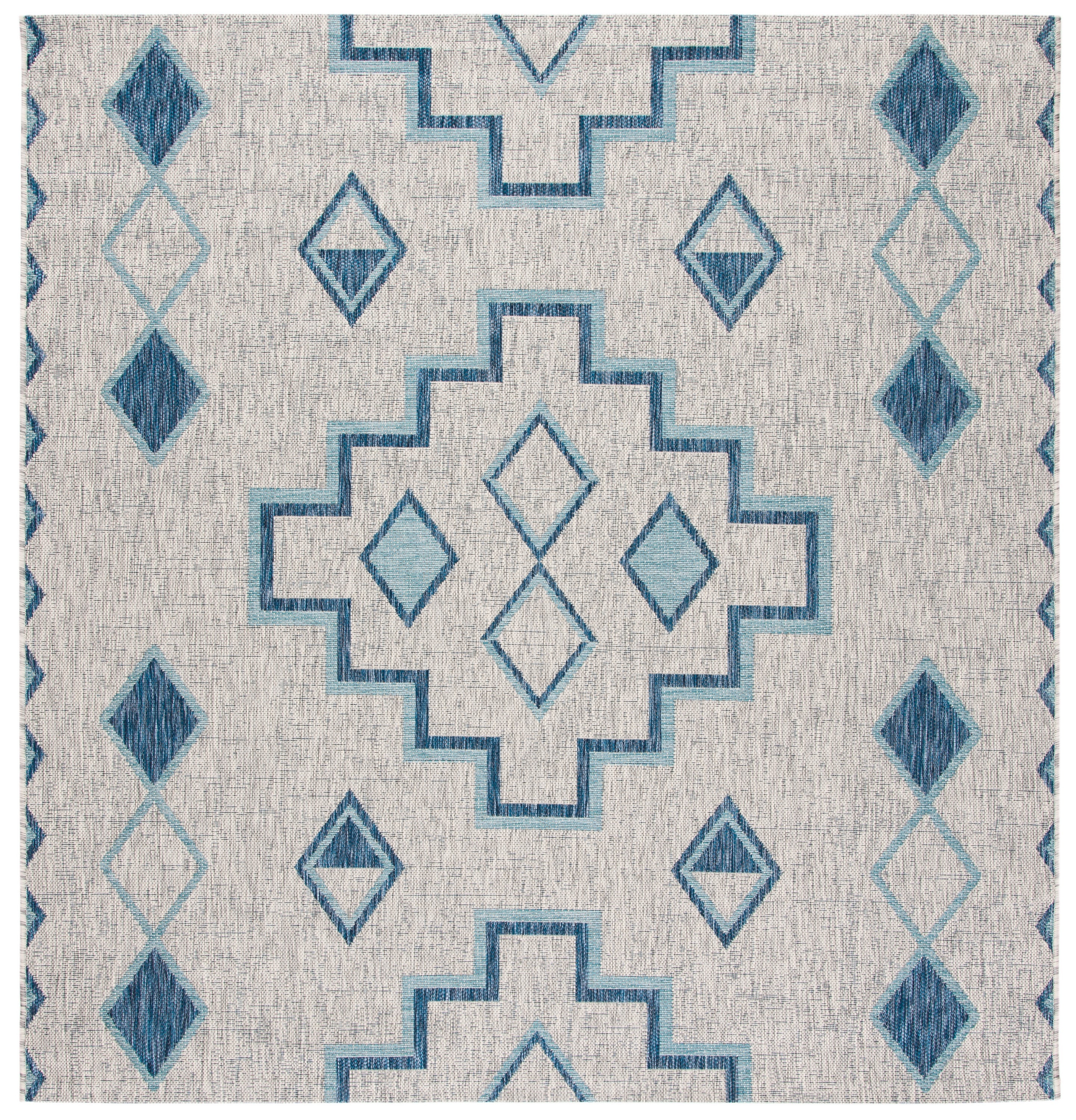 Safavieh 2' x 3'-7 Courtyard Cy8533-36812 Grey / Aqua Rug