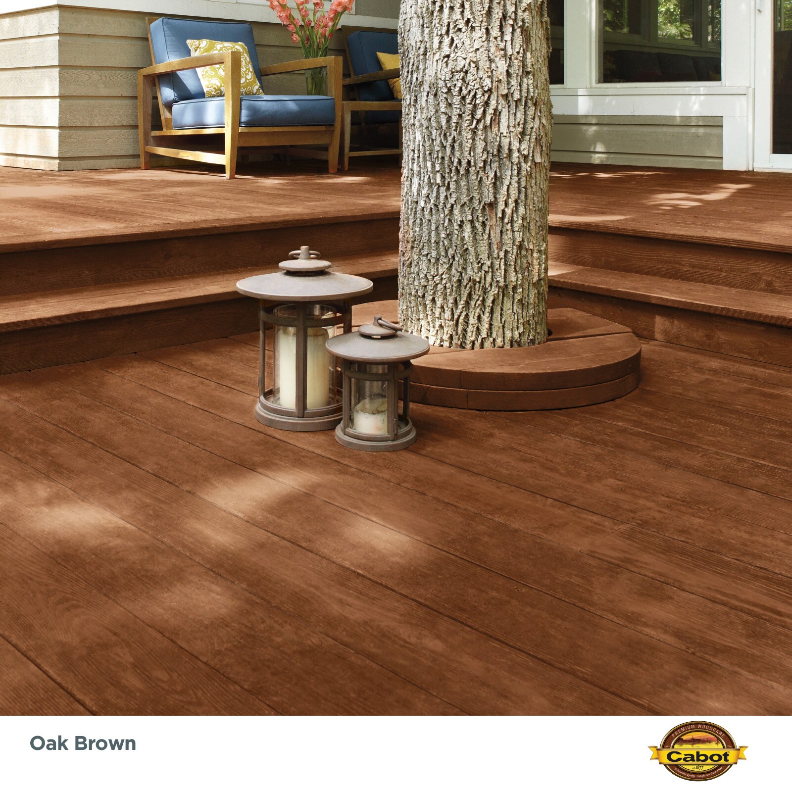 Cabot Cordovan Brown Semi-transparent Exterior Wood Stain and Sealer  (5-Gallon) in the Exterior Stains department at