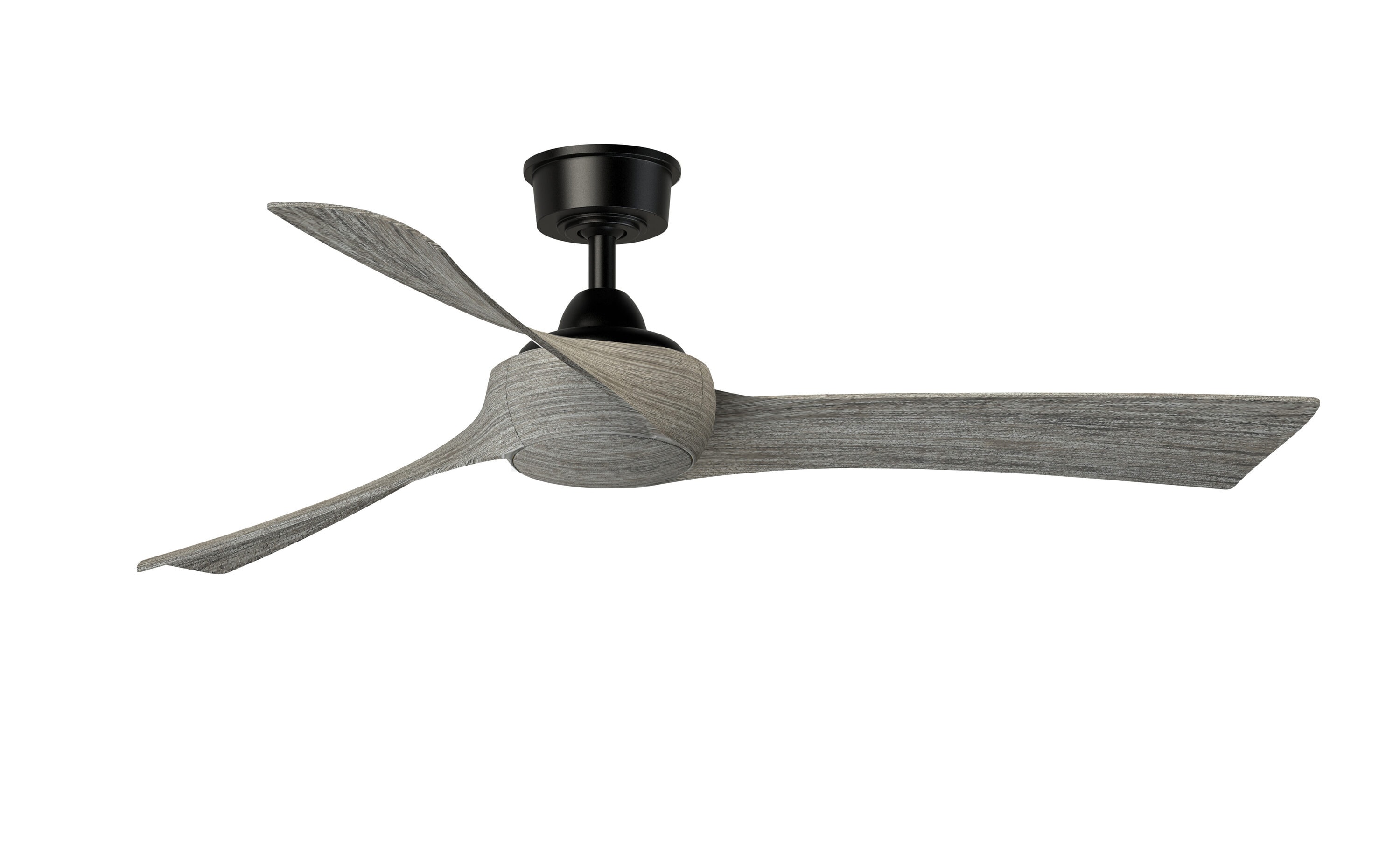 Fanimation Spitfire 96-in Galvanized with Dark Walnut Blades Indoor/Outdoor Smart Propeller Ceiling Fan Light Kit Compatible and Remote (3-Blade) FPD6721BGZ-96DWA Sansujyuku sansujyuku.com