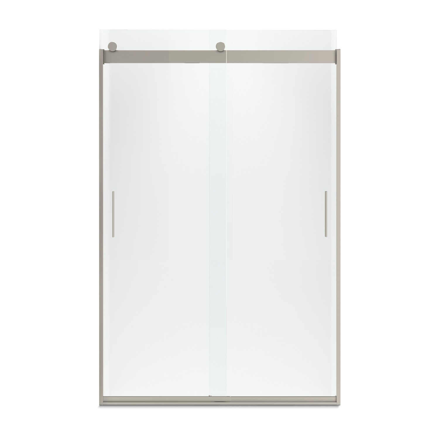 KOHLER Levity Matte Nickel 43-in to 48-in W x 74-in H Frameless ...