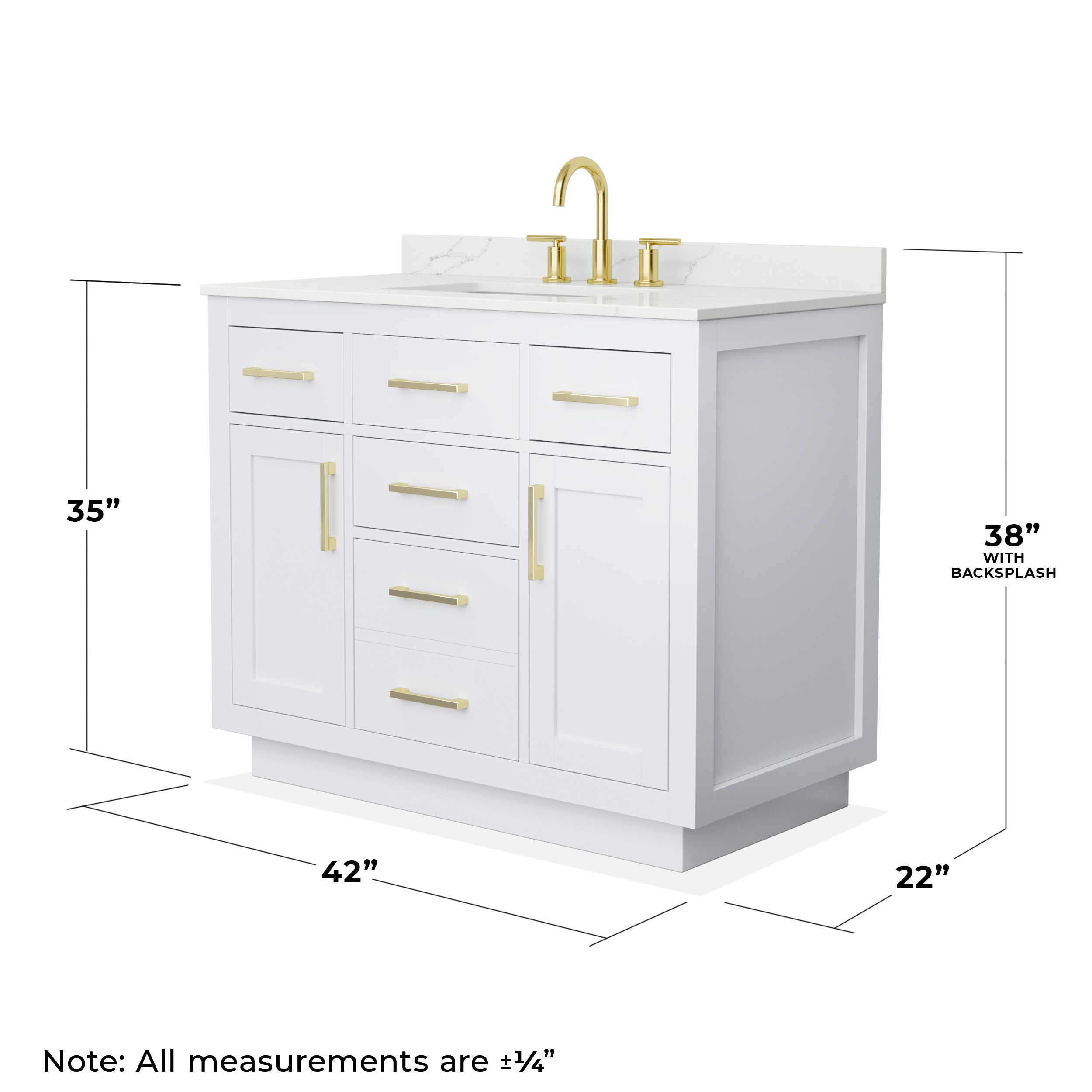 Wyndham Collection WCG262642SWGGTUS3MXX Bath-Vanity-Combo - View #5