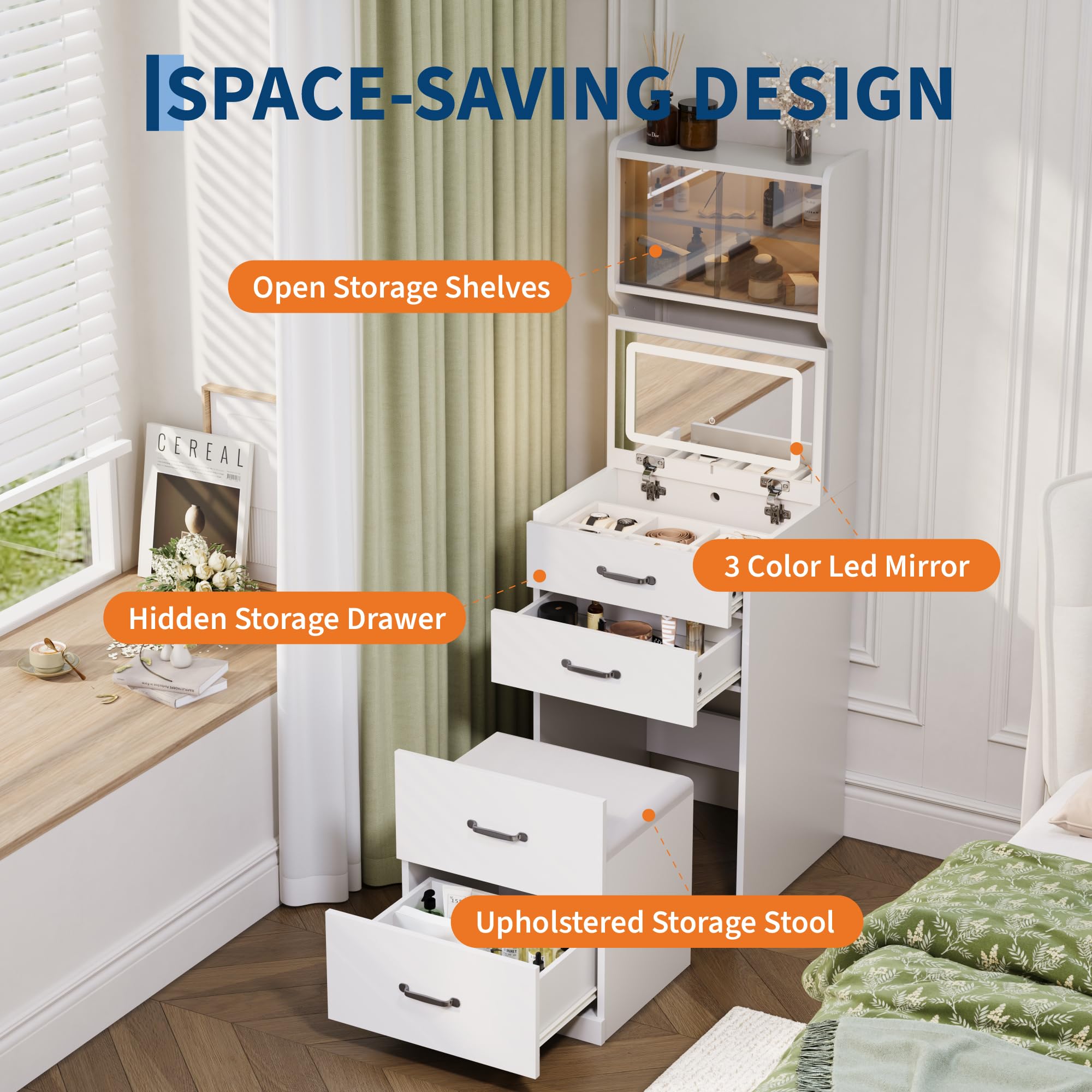 GarveeLife LSLX0401SZT047 Bedroom-Vanities - View #6