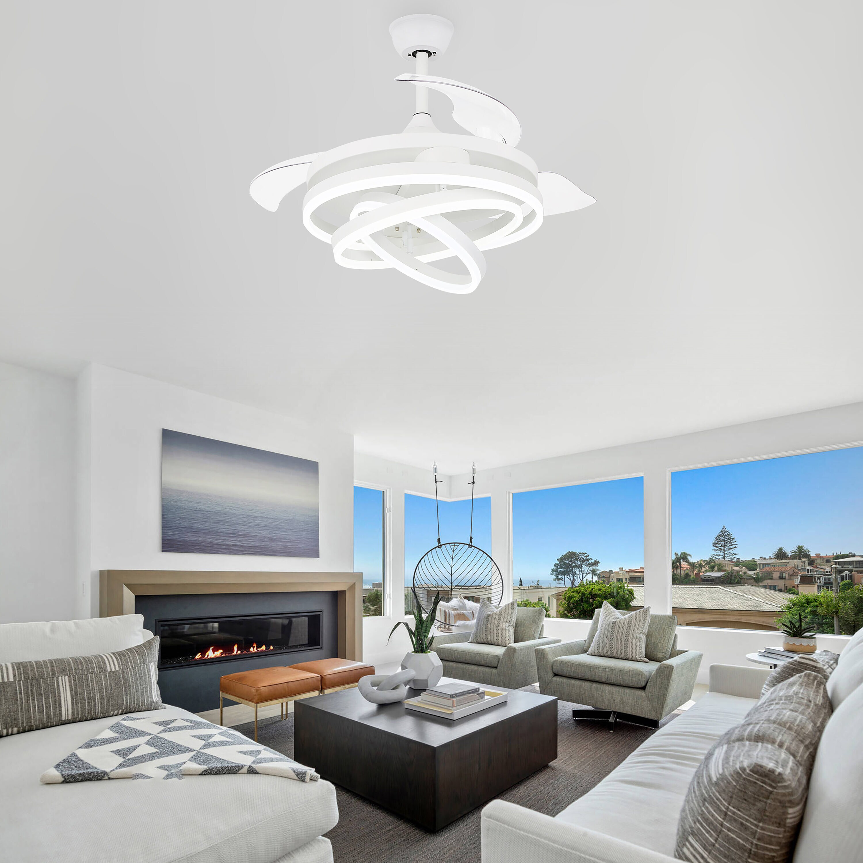 Cusp Barn DC4264-W Ceiling-Fans - View #3