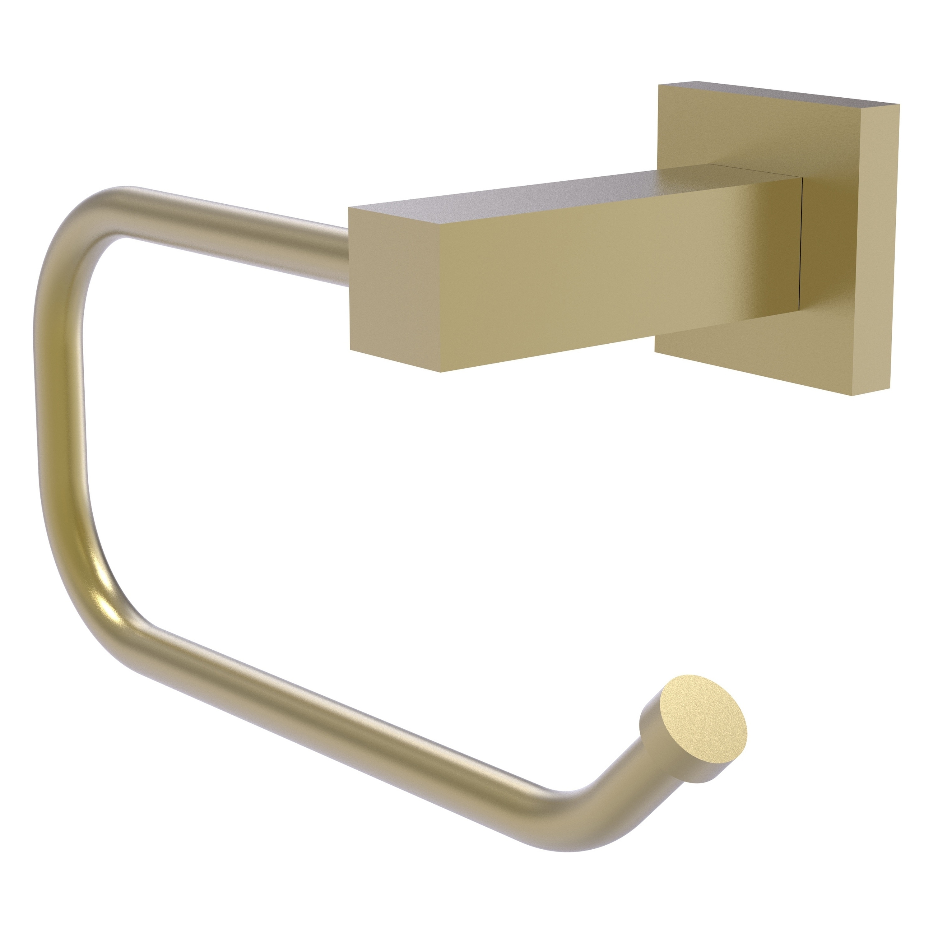 Allied Brass MT-24E-SBR Montero Satin Brass Wall mount Single post Toilet Paper Holder 1 -Rolls