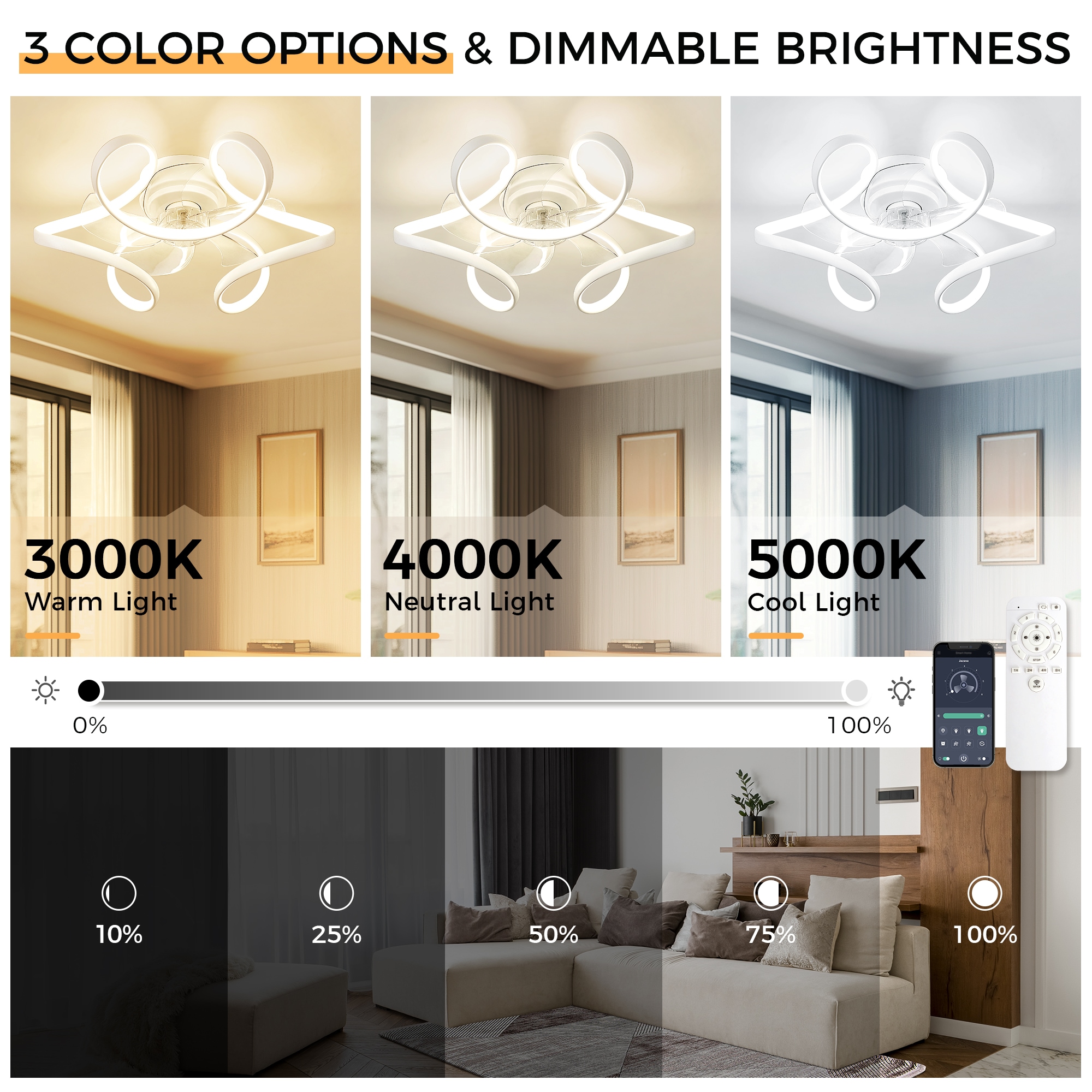 LTMATE LT-DCF209-WH20 Ceiling-Fans - View #3