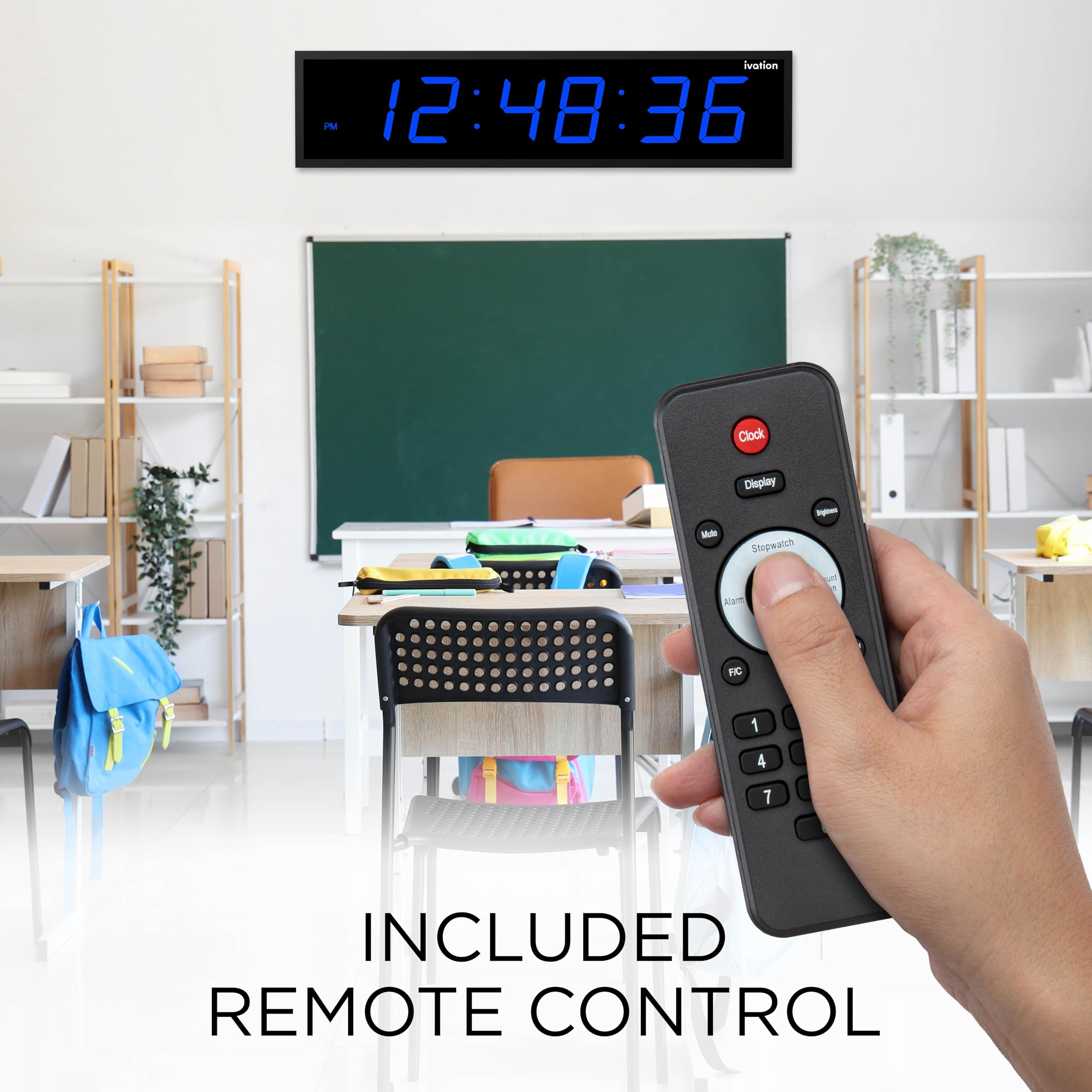 Ivation JID0160TBLU Indoor-Outdoor-Clocks - View #7