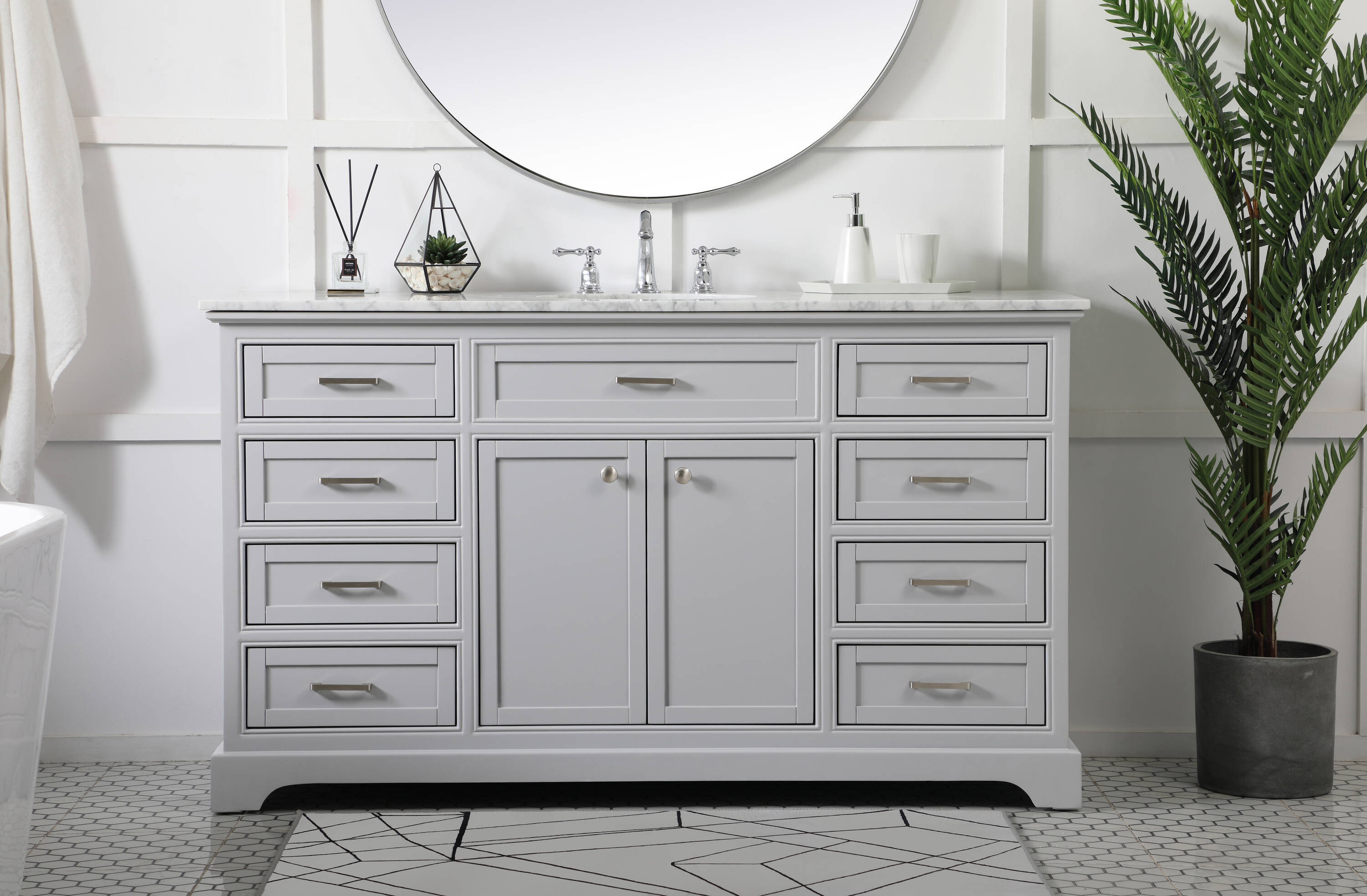 Elegant Decor HF45180GR Bath-Vanity-Combo - View #2