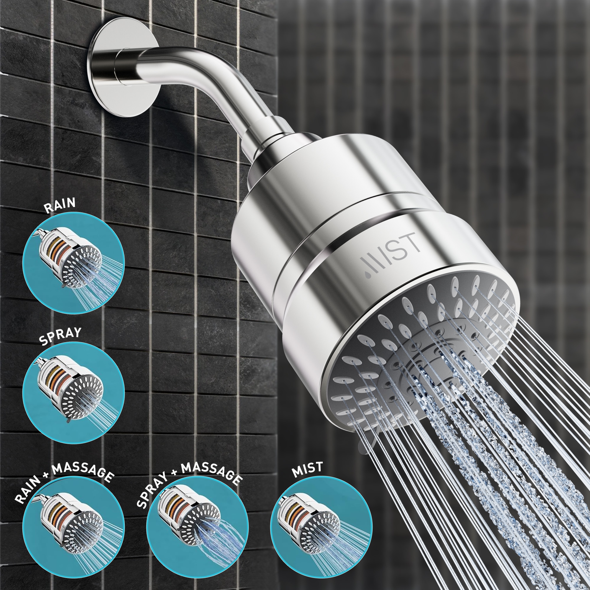 Mist MSS085 Fixed-Showerhead - View #5