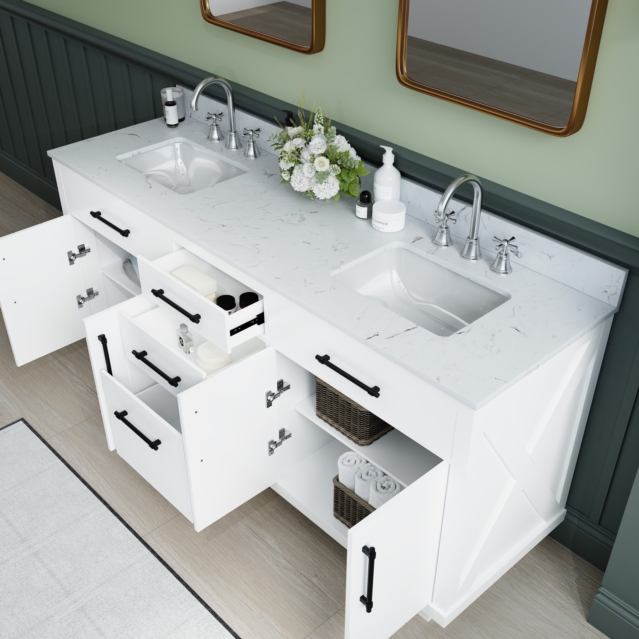 VOUA SAF-DXDRZJ8-GY Bath-Vanity-Combo - View #6