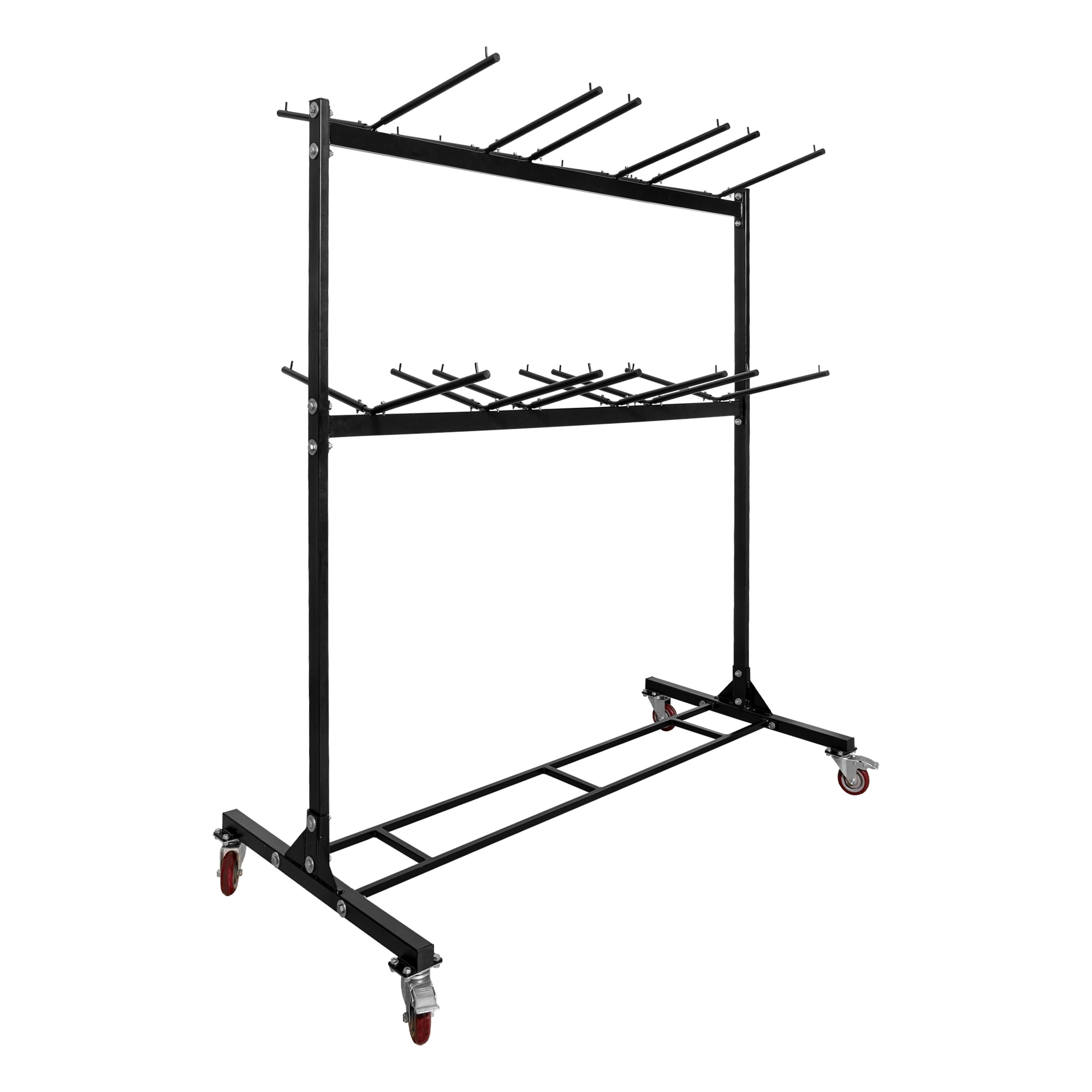 AdirOffice Heavy-Duty Folding Chair Carrier Cart, 1000 lbs. Weight ...