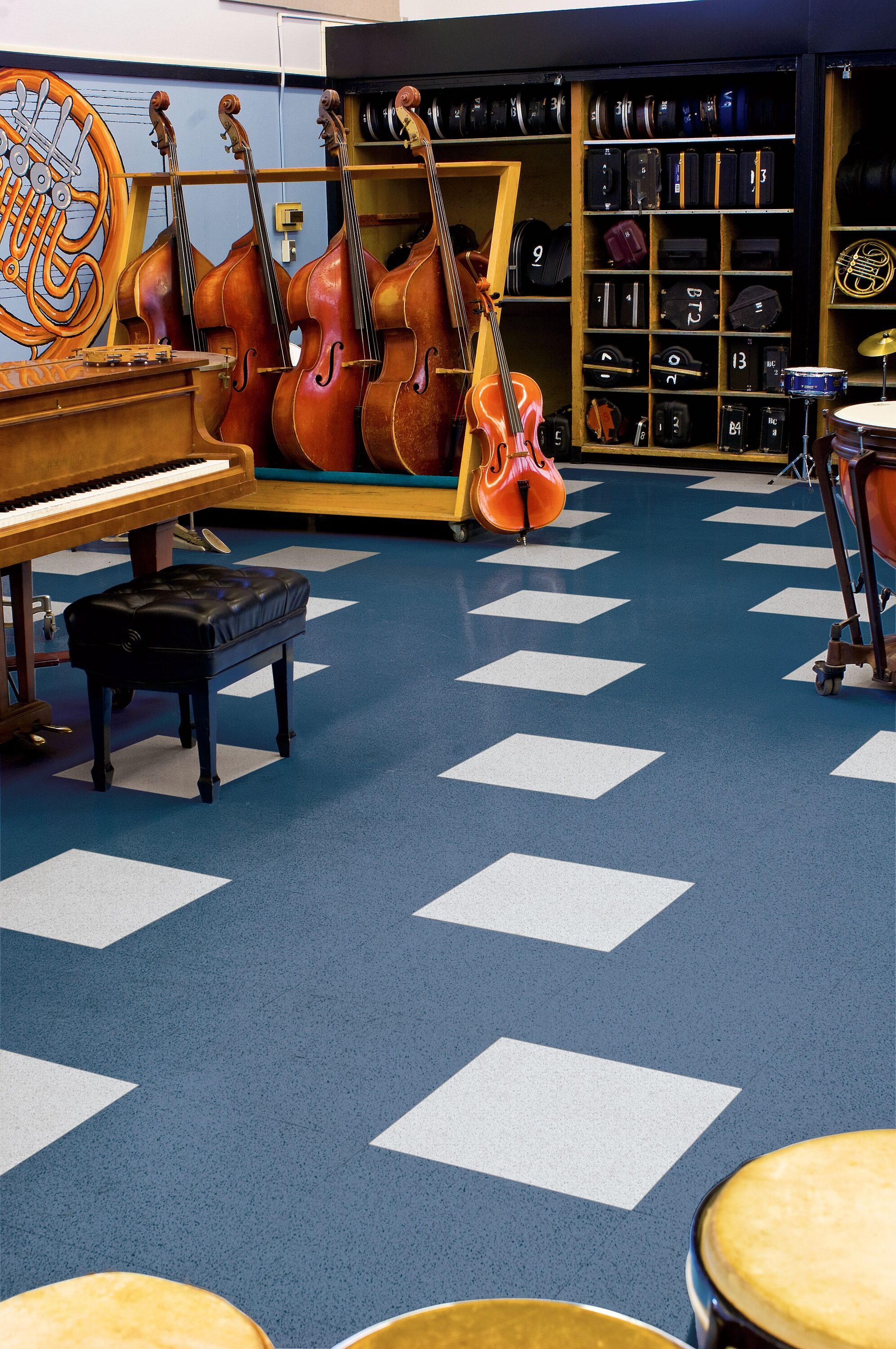 Classic White 12"x12" Vinyl Composition Commercial Tile