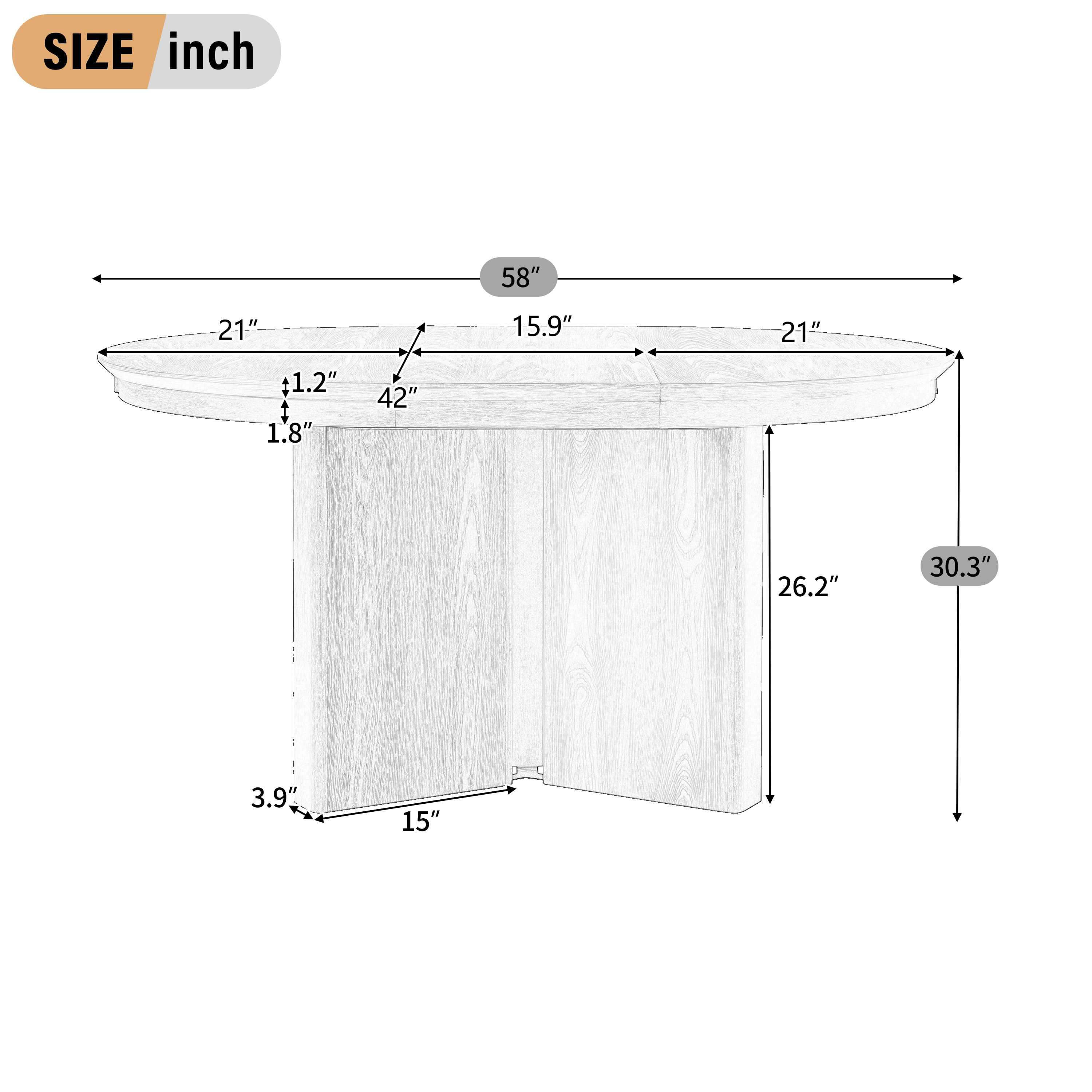 Fresh Spaces LS-XT000002AAP Dining-Tables - View #4