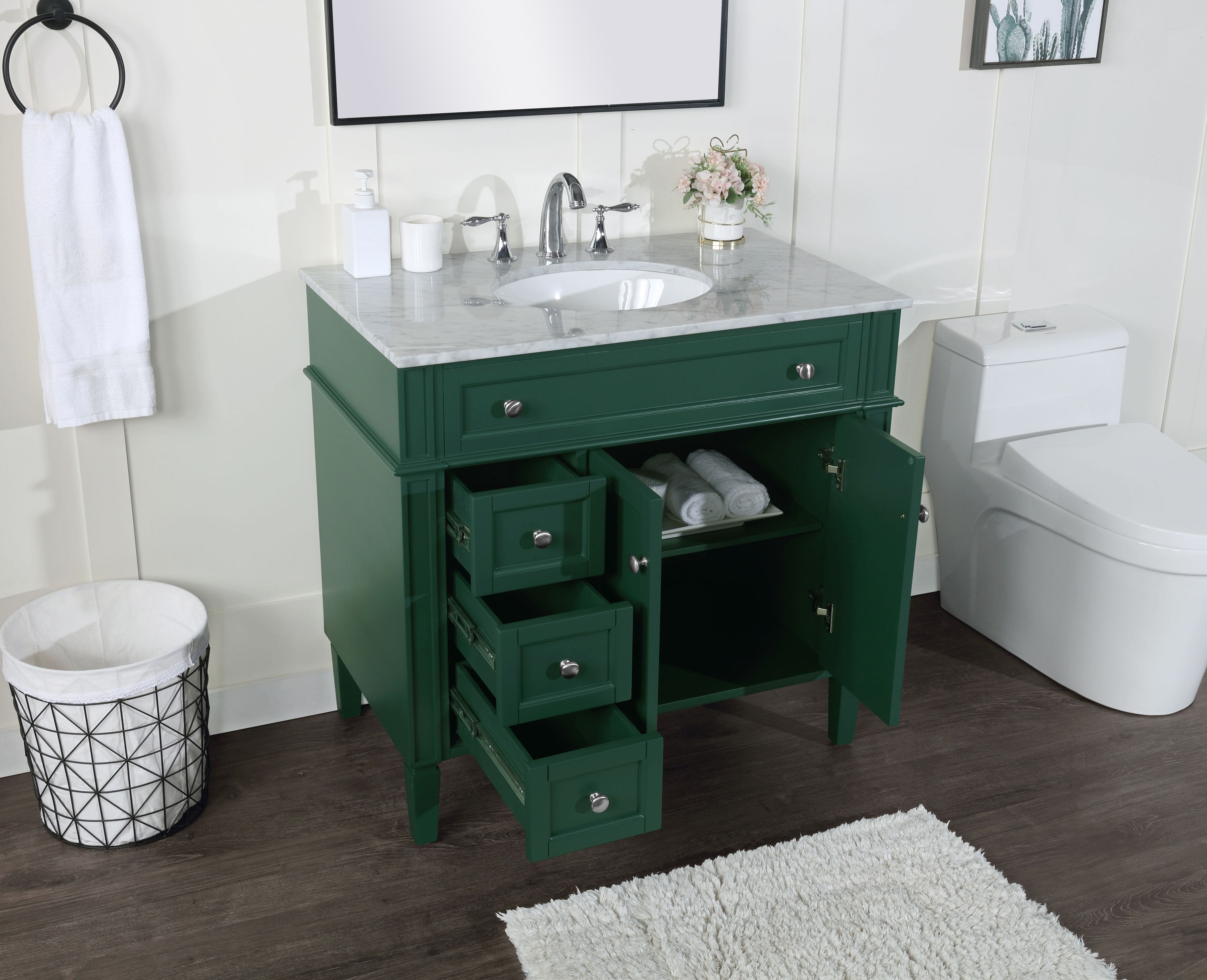 Elegant Decor HF37608GN Bath-Vanity-Combo - View #4