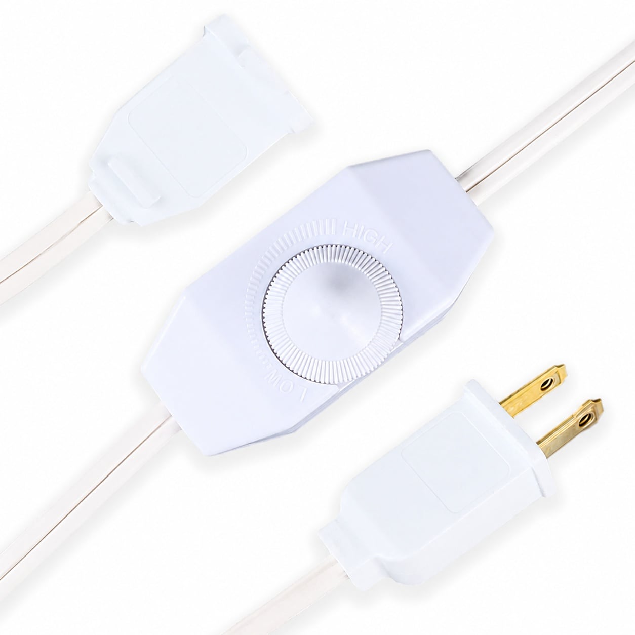 AKSCYZM  Lamp Dimmer Switch Extension Cord Plug In Rotary Control Adjustable Brightness for Dimmable Lights Compatible with Incandescent Halogen
